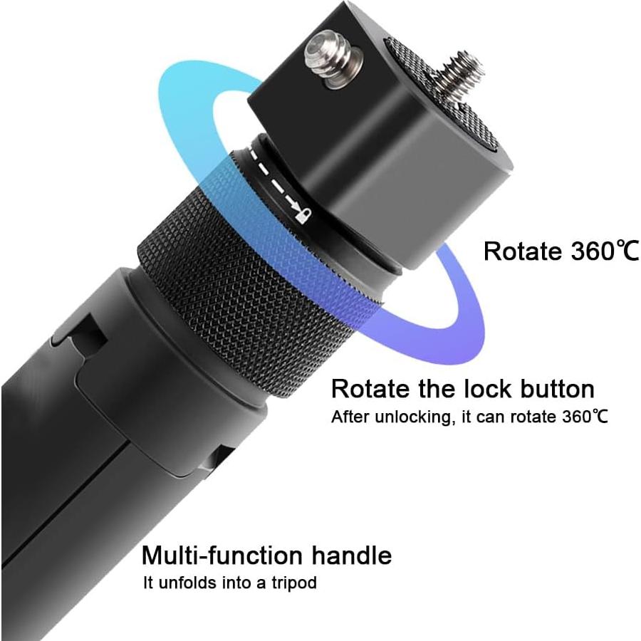 Palo de Selfie y Trípode TOPLING Bullet Time 1.14m para Insta360