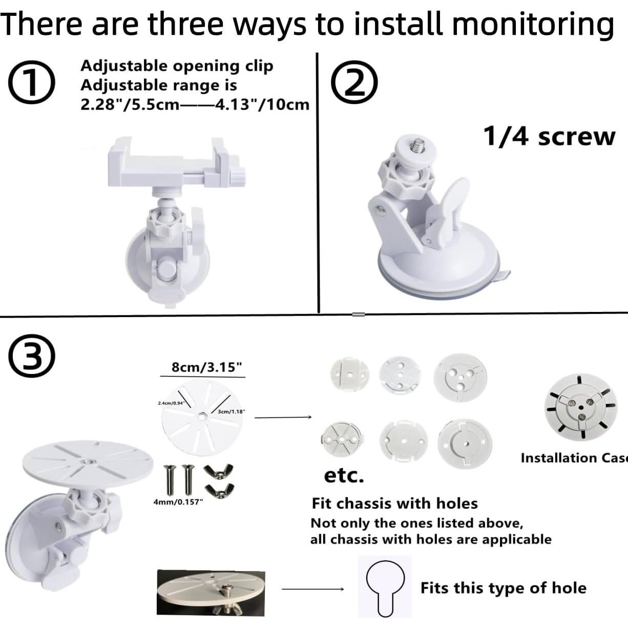 Soporte de Ventana LamYHeng para Cámara de Seguridad Universal