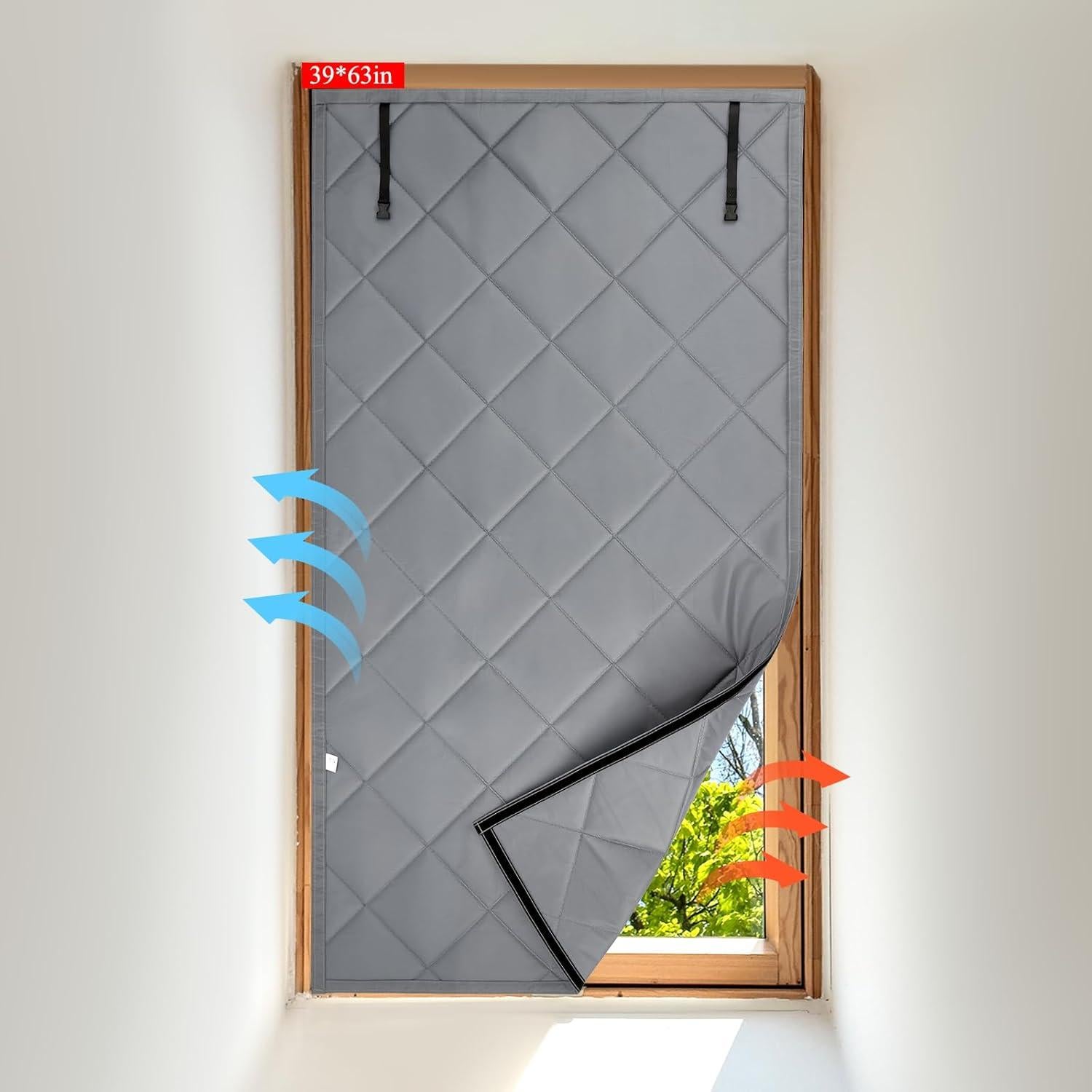 Cubierta Aislante de Ventana Oxford 99x160cm Gris Térmica