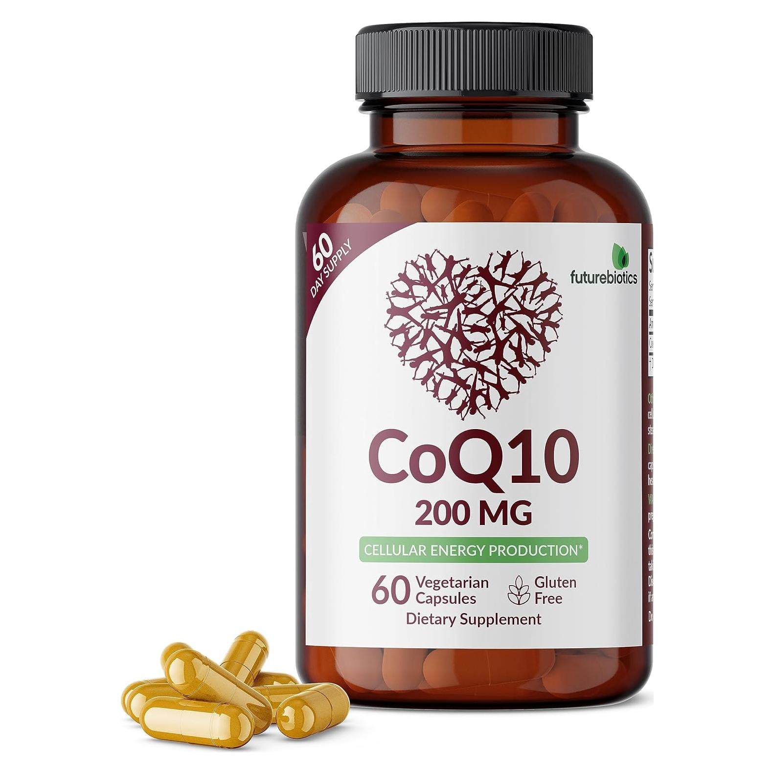 Futurebiotics CoQ10 200 MG - 60 Cápsulas Vegetarianas Energía