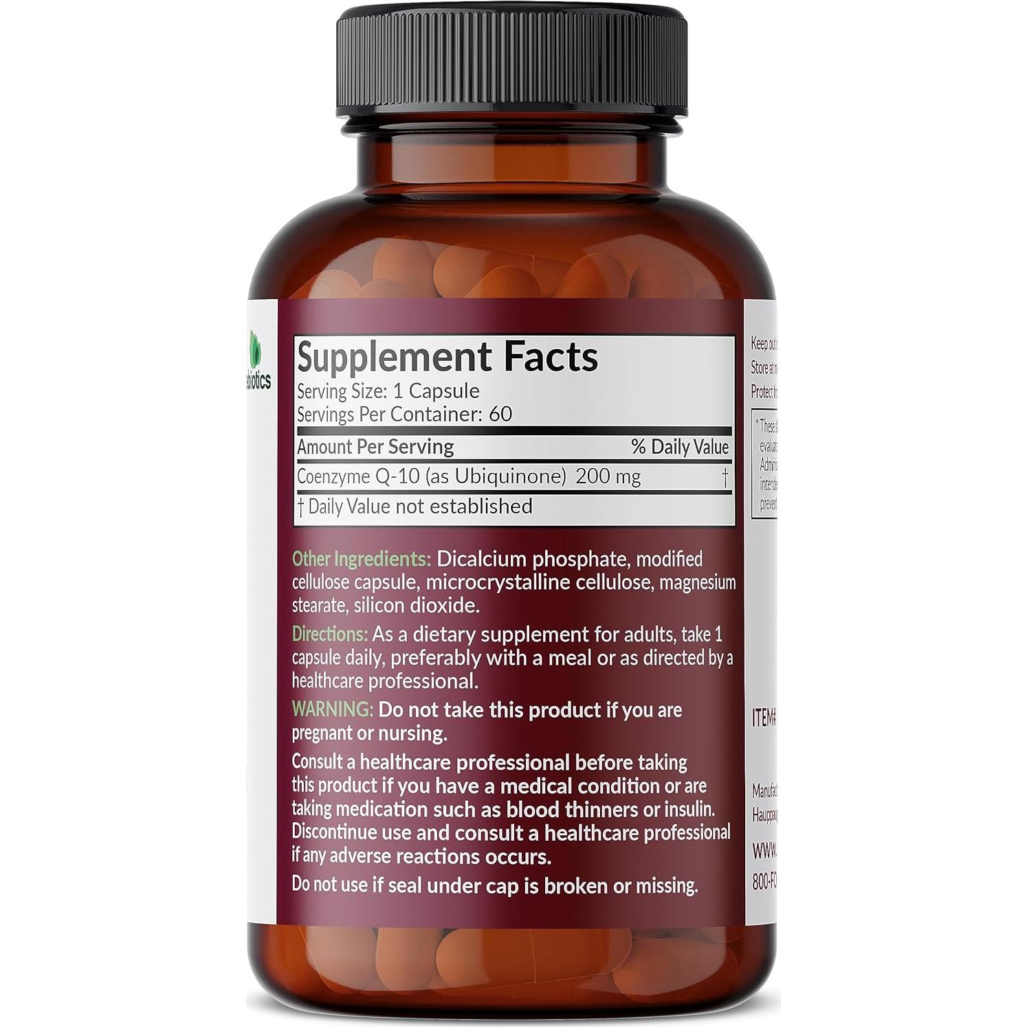 Futurebiotics CoQ10 200 MG - 60 Cápsulas Vegetarianas Energía