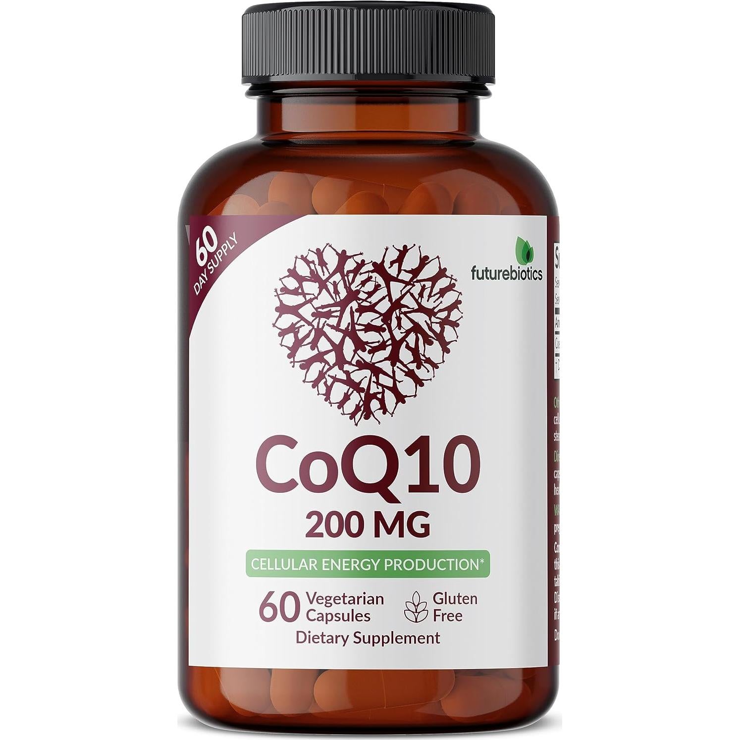 Futurebiotics CoQ10 200 MG - 60 Cápsulas Vegetarianas Energía