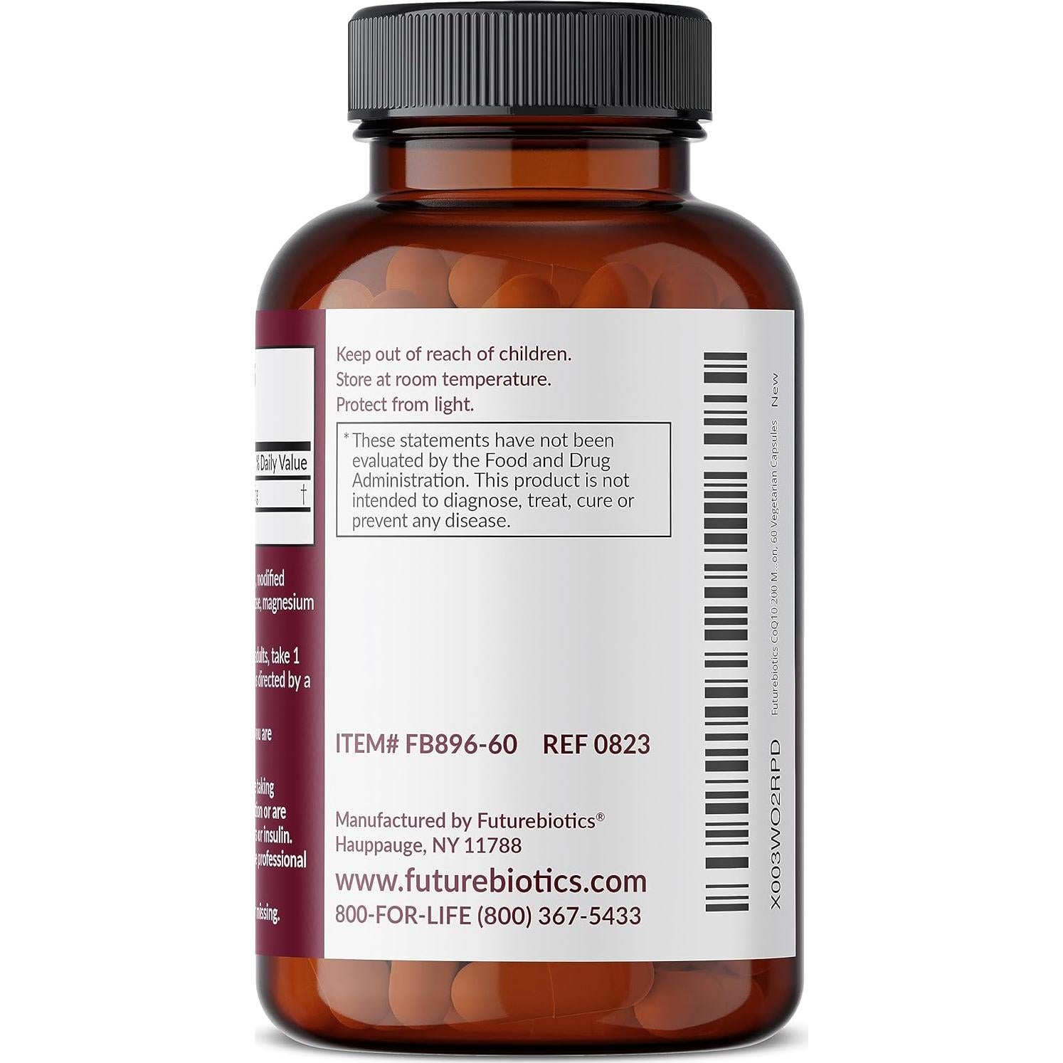Futurebiotics CoQ10 200 MG - 60 Cápsulas Vegetarianas Energía