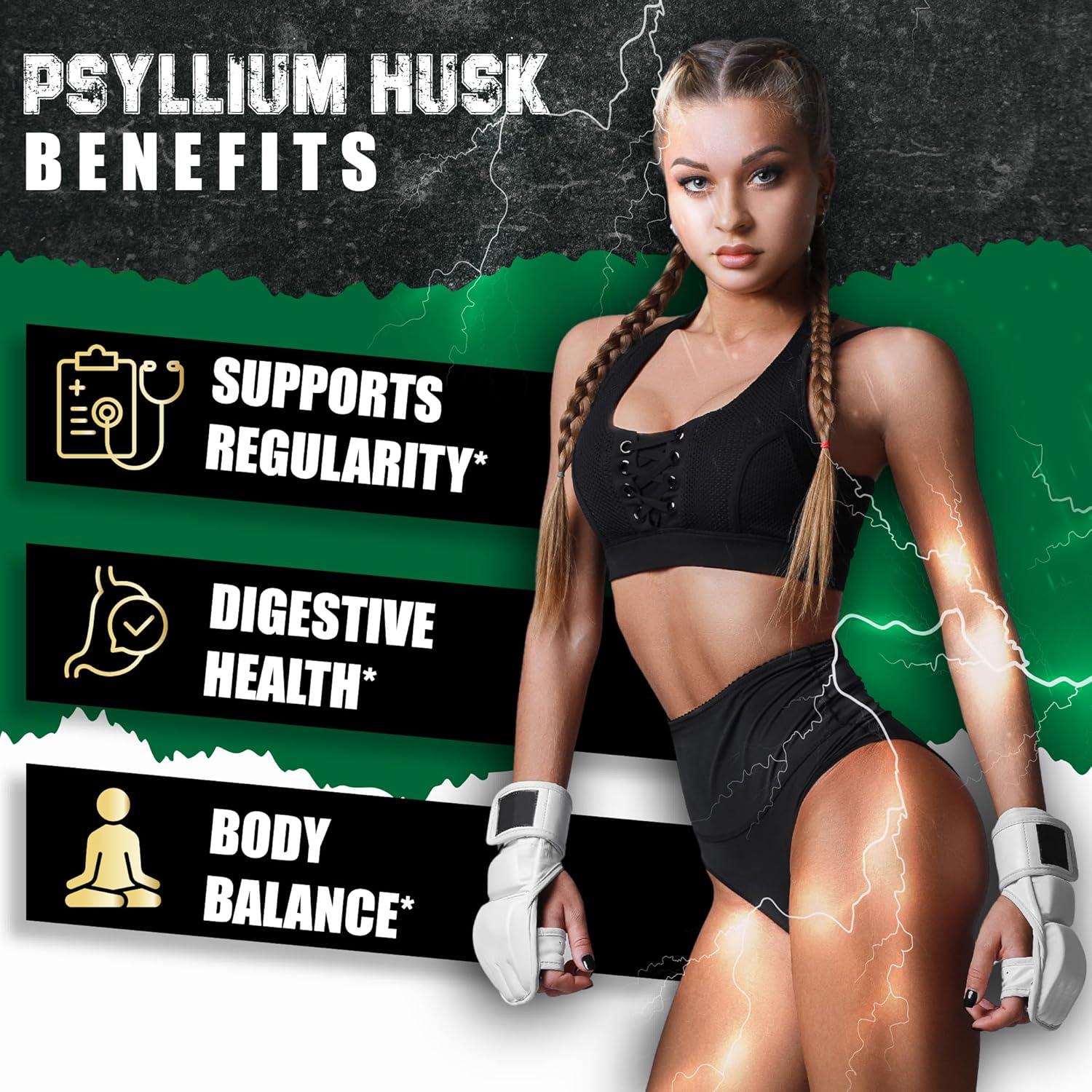 Suplemento de fibra BMVINVOL con psyllium y fenogreco - 60 cápsulas