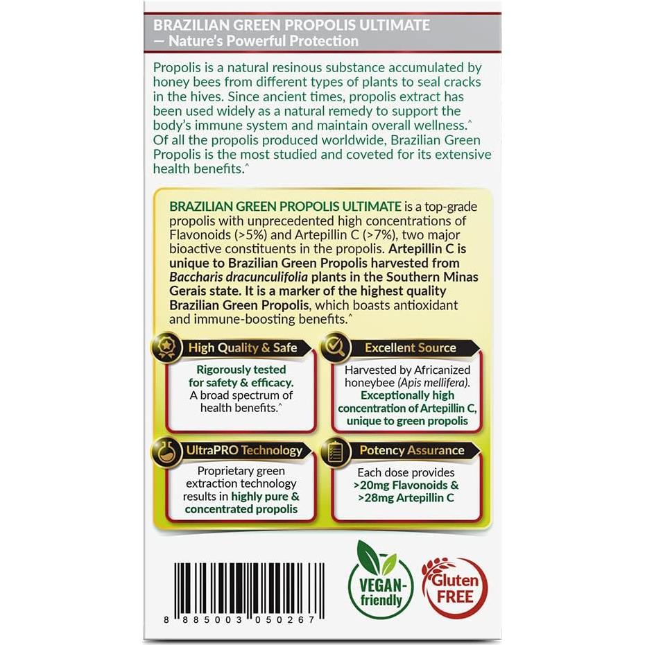 LABO Nutrition Propolis Verde Brasileño 60 Cápsulas Veganas