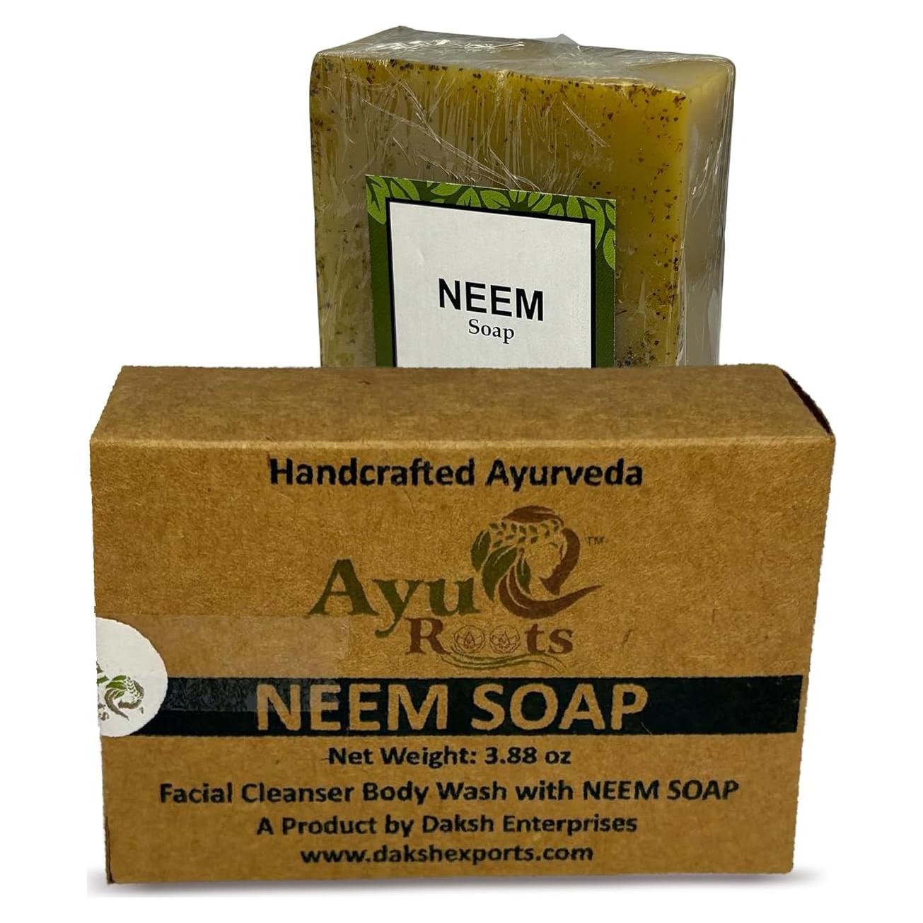 Jabón Neem Ayurvédico Vegano Artesanal 110g Daksh Enterprises