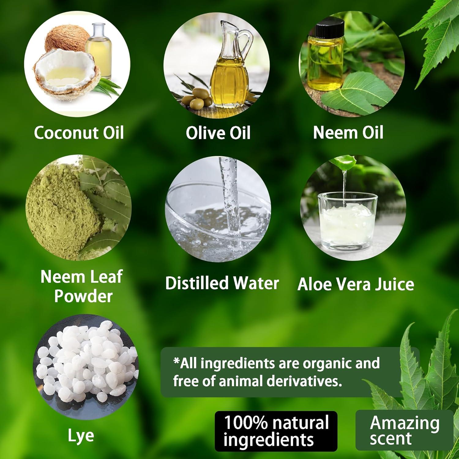 Jabón Neem Ayurvédico Vegano Artesanal 110g Daksh Enterprises