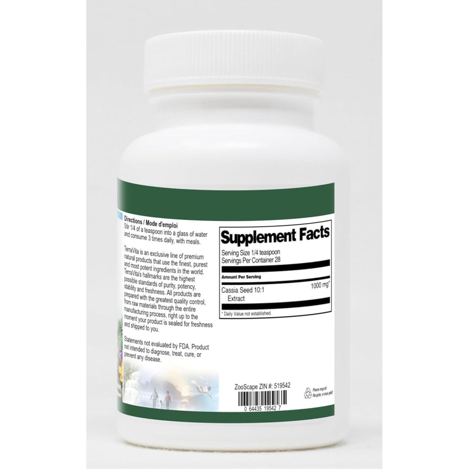 Polvo de Semilla de Cassia 10:1 TerraVita 28.35 g