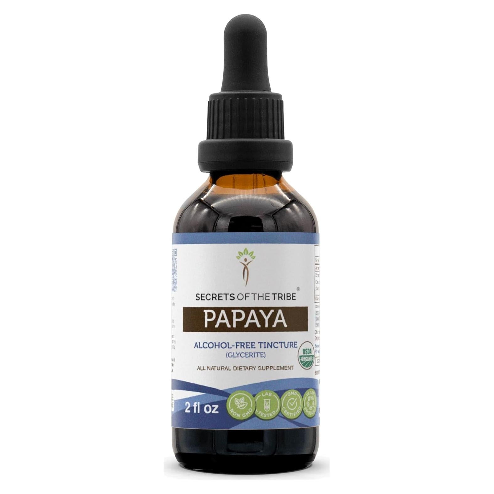 Extracto de Papaya Orgánico USDA 59 ml - Secretos de la Tribu