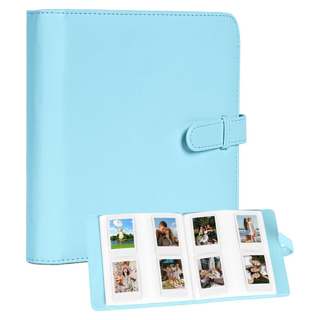 Álbum de Fotos Aisnyho 288 Bolsillos Cuero Sintético Azul