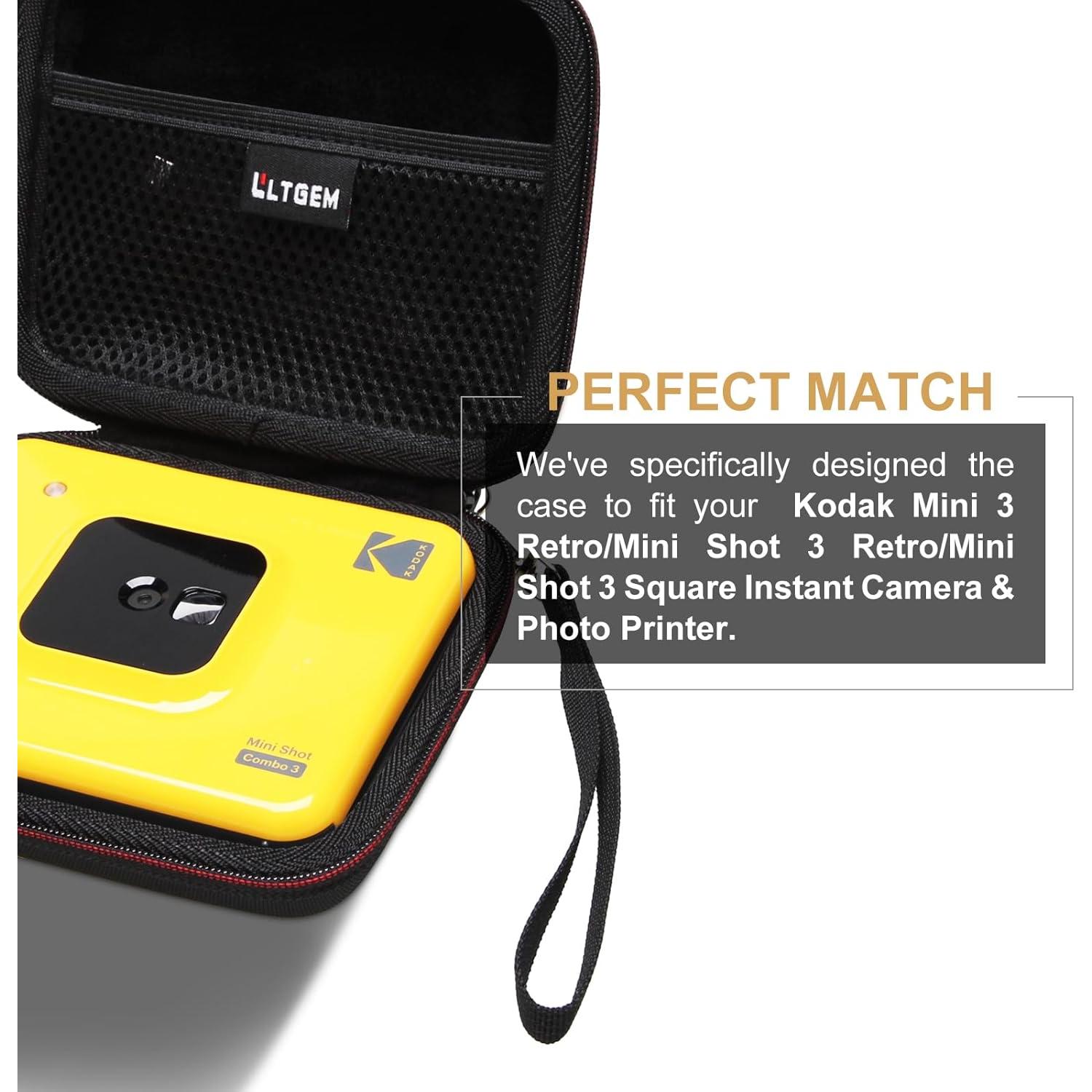 Funda LTGEM Negra para KODAK Mini Shot 3 Retro 4PASS