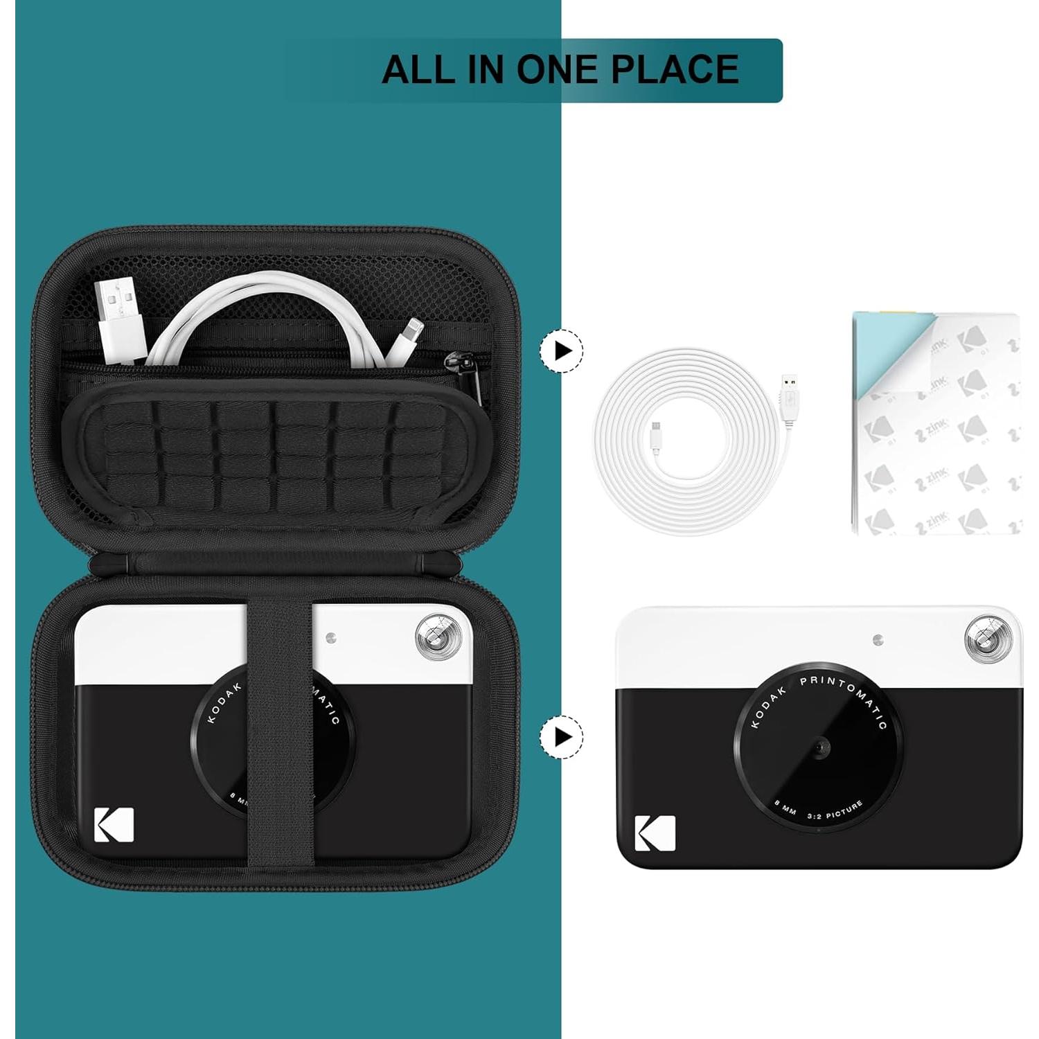 Funda de viaje dura Kodak Printomatic - Negro, semi impermeable