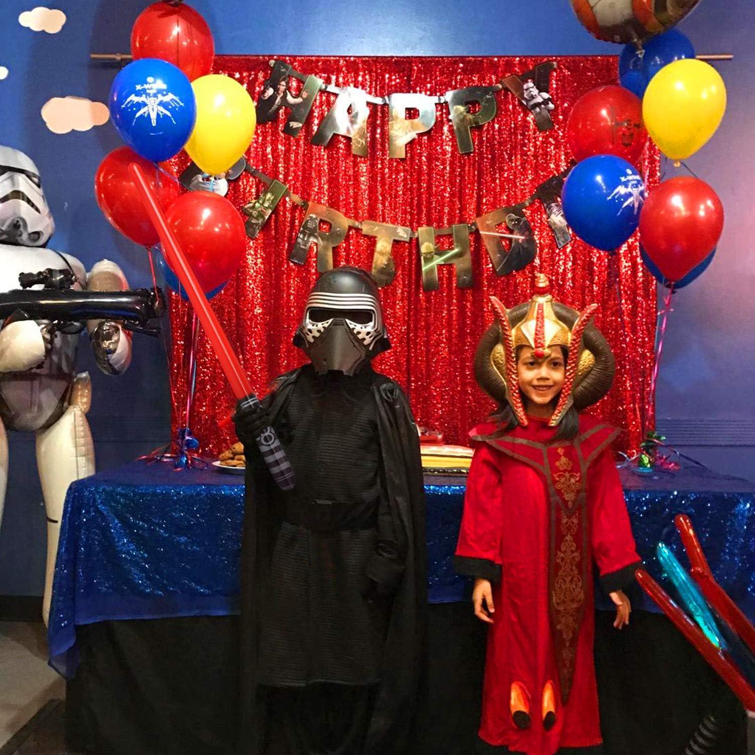 Juego de Espadas de Luz Inflables Novelty Place 76 cm Paquete 6