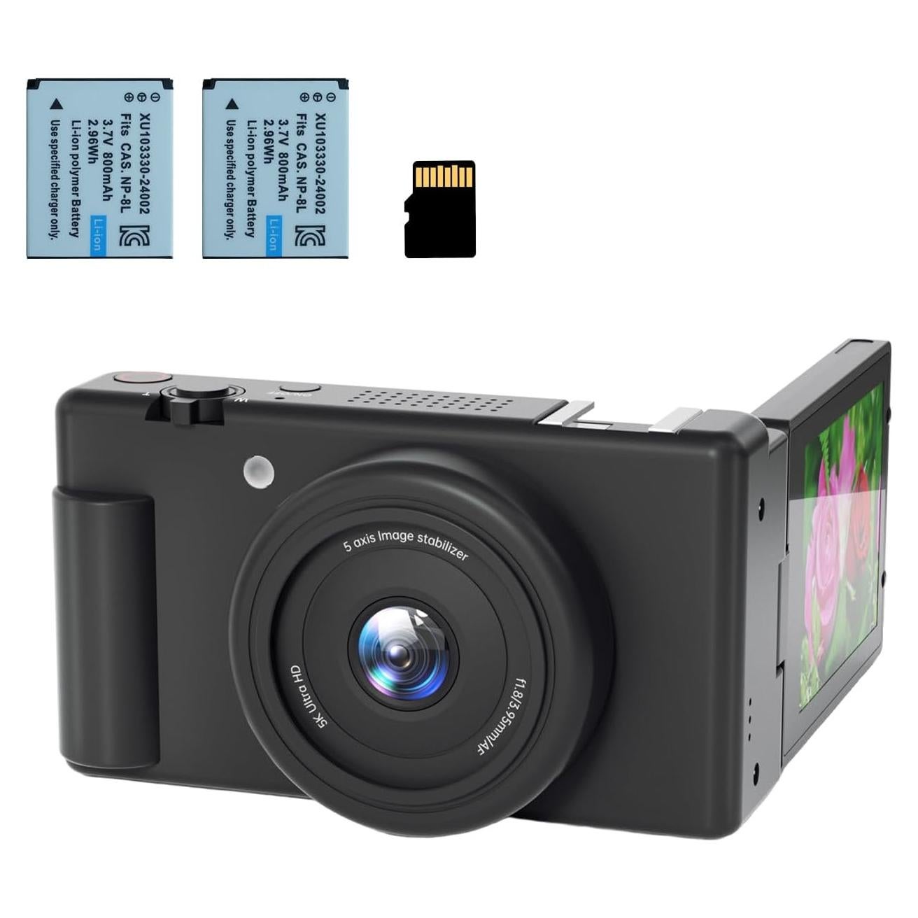 Cámara Digital 5K Lenofocus DC103 80MP Zoom 18X Pantalla Flip