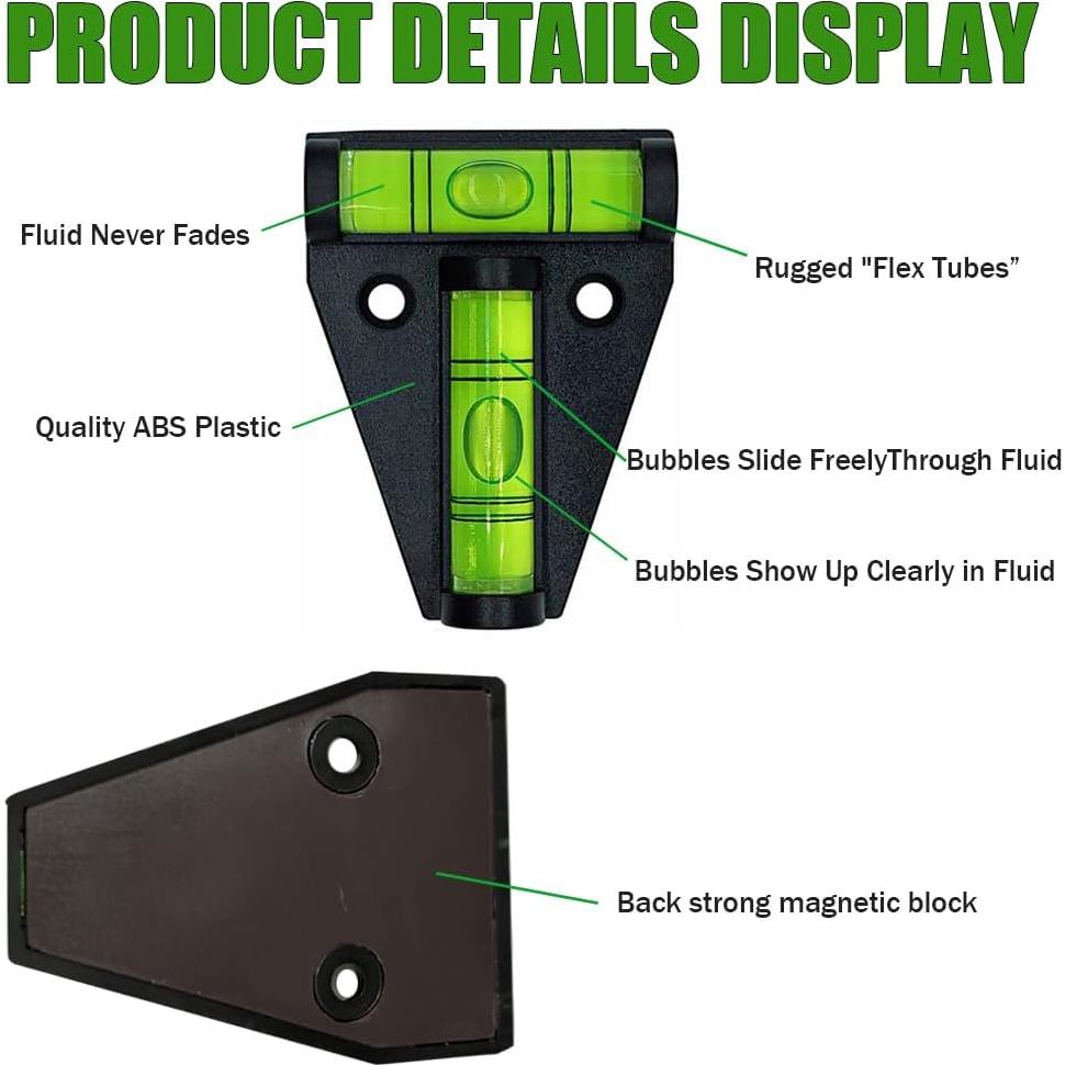 Niveladores de RV YOTOM Tipo T Magnéticos 2 Pcs