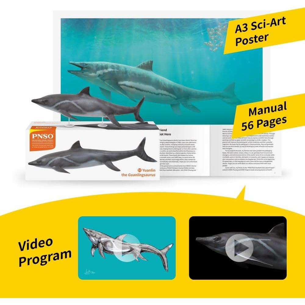 Figura de Dinosaurio PNSO 92 Yuanlin Guanlingsaurus 20.3 cm