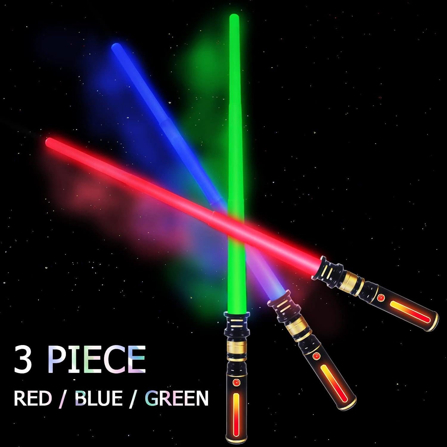 Sable de Luz MIWIND 3 Colores LED Expandible para Niños