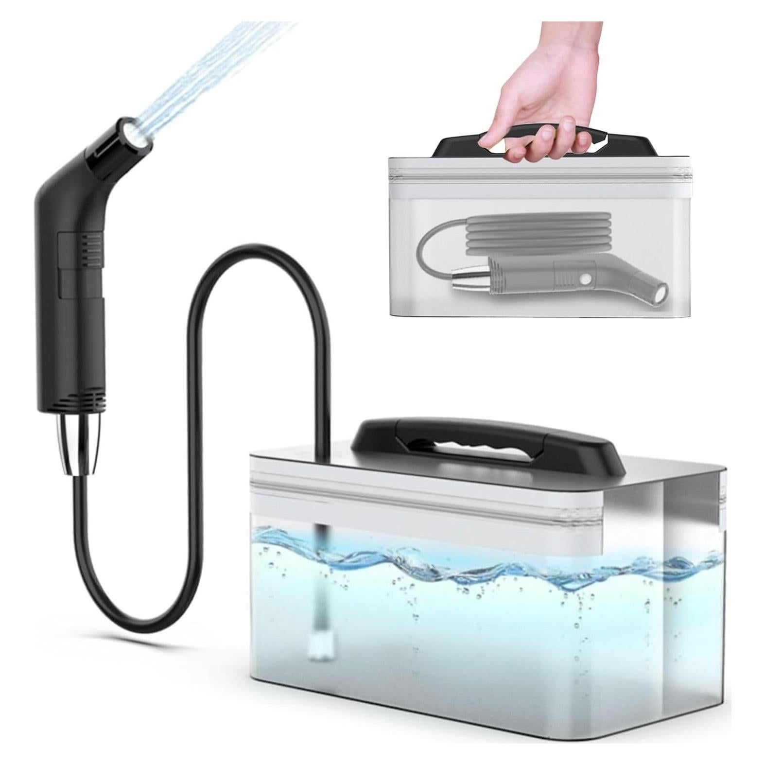 Pulverizador de Bidet Eléctrico Portátil Titivate 2.3L Negro