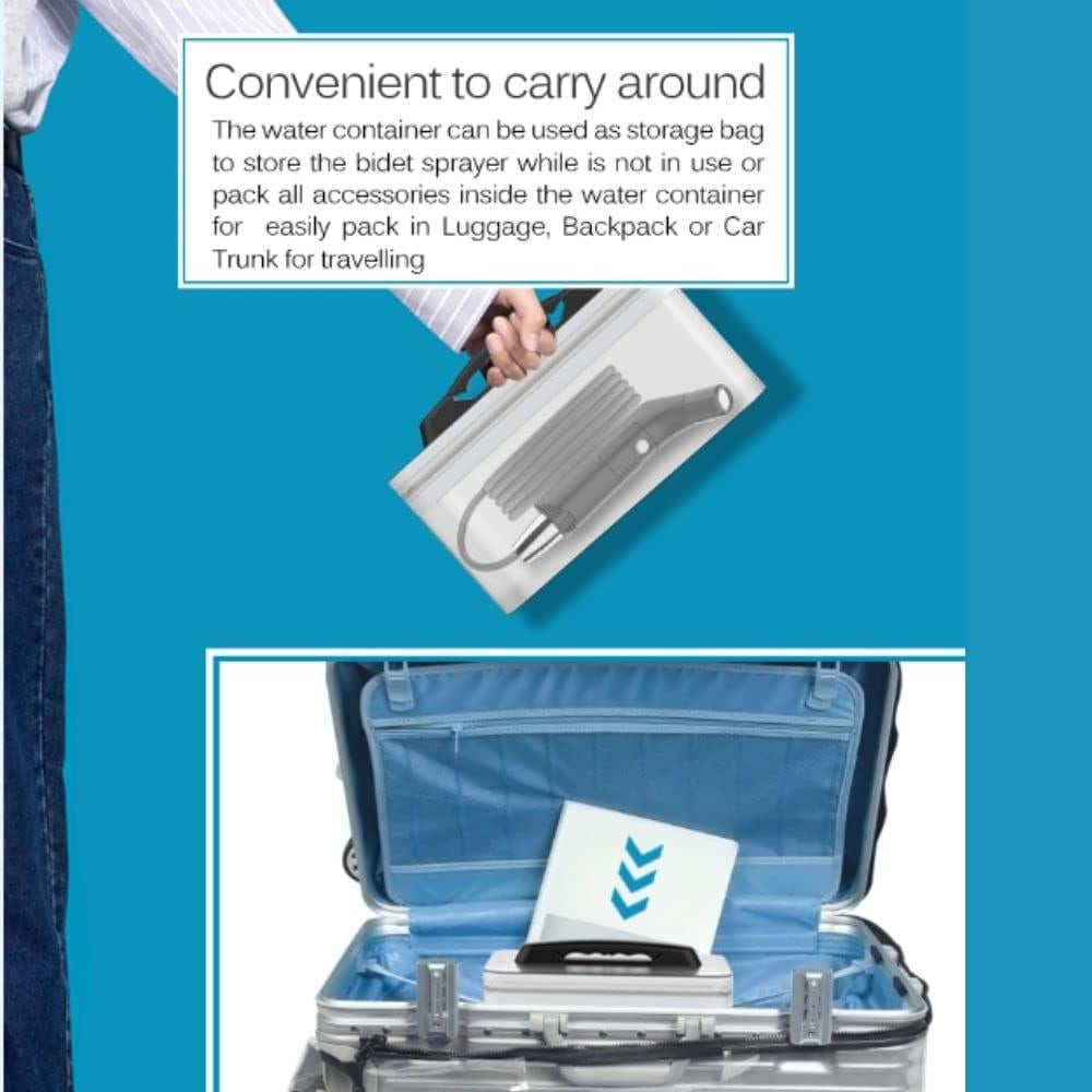 Pulverizador de Bidet Eléctrico Portátil Titivate 2.3L Negro