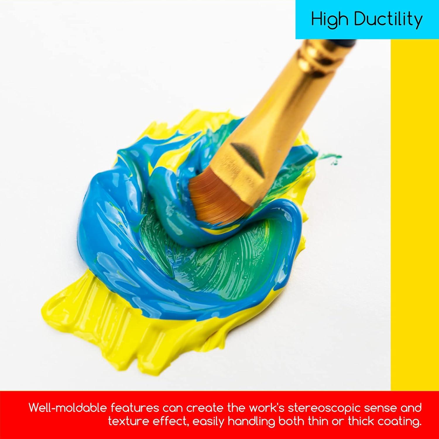 Juego de Pintura Acrílica MEEDEN 100 Colores No Tóxicos 1200ml