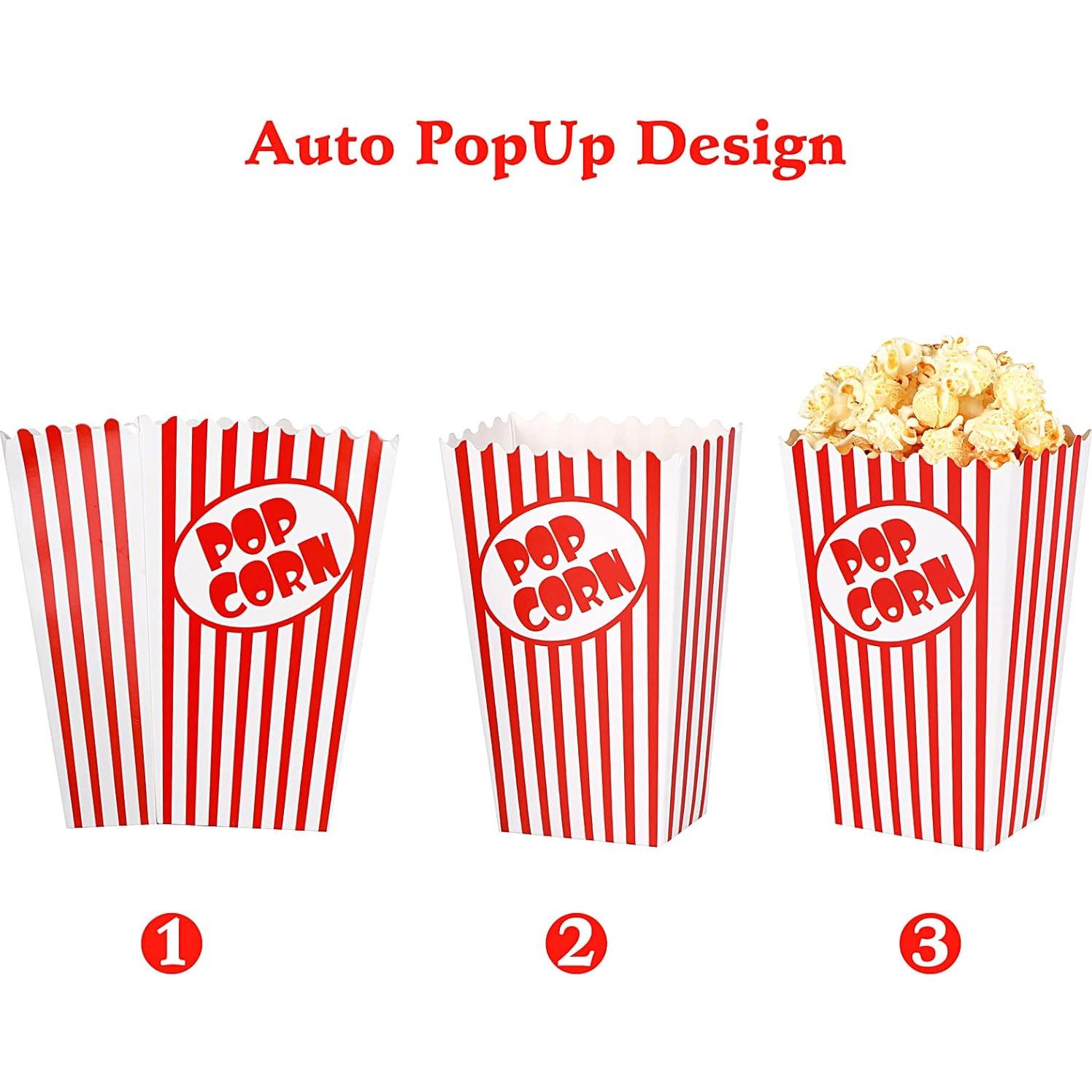 Cajas de Palomitas Mini Zahaat 25 Unidades 14 cm Reutilizables