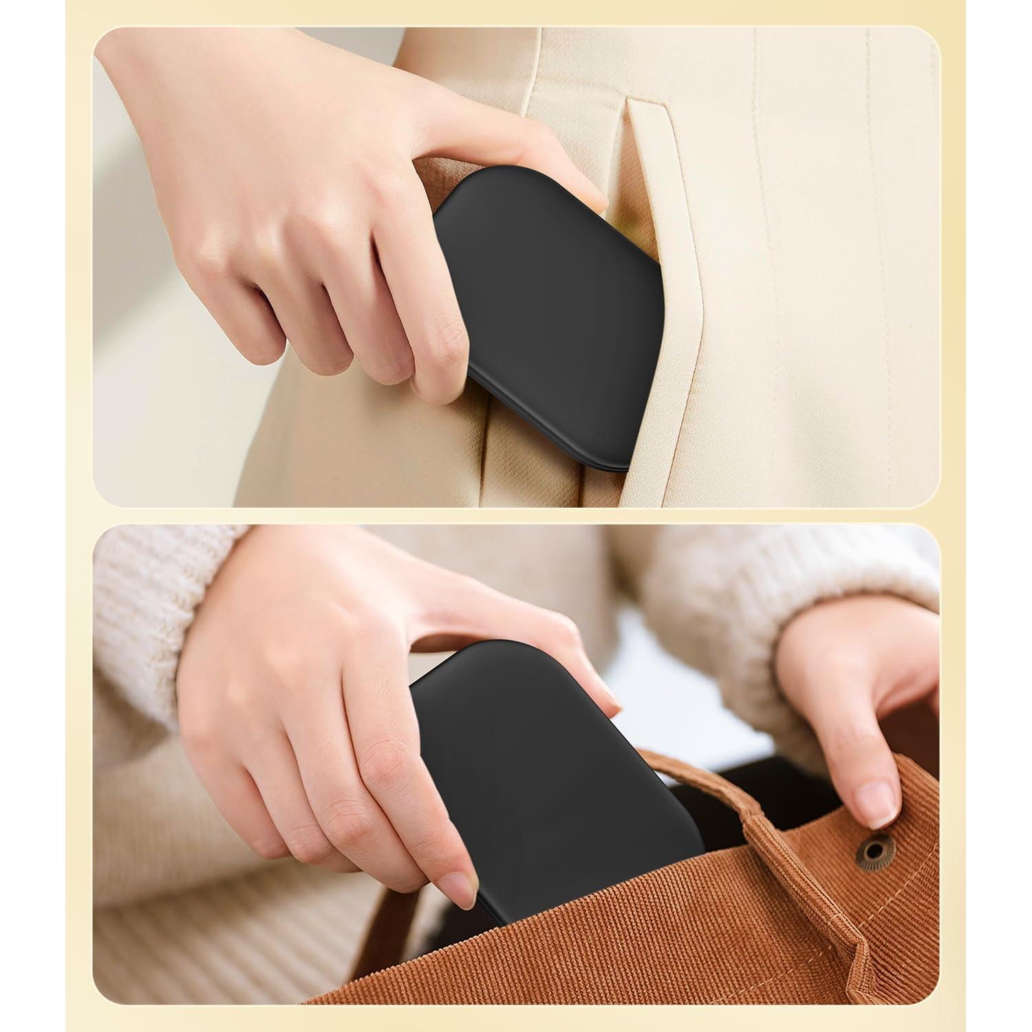 Espejo Compacto Iluminado Gospire SJCBJZ-8GE 1X/3X Negro