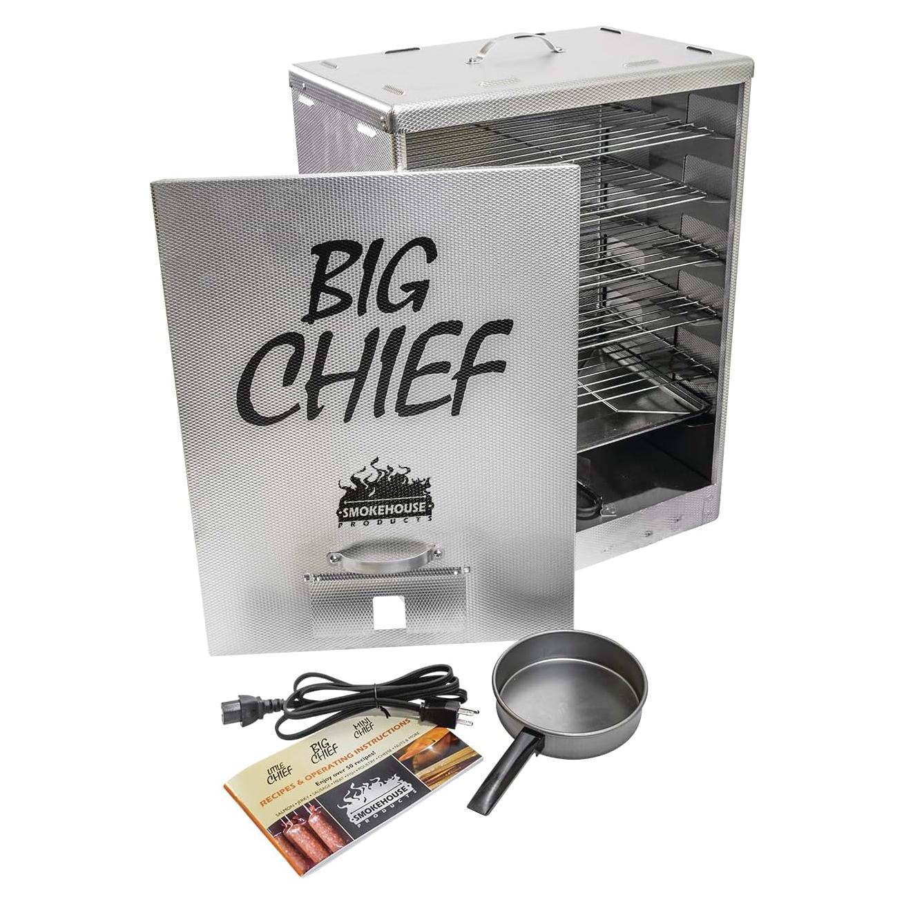 Ahumador Eléctrico Smokehouse Big Chief 50 LB Ideal para Salmón