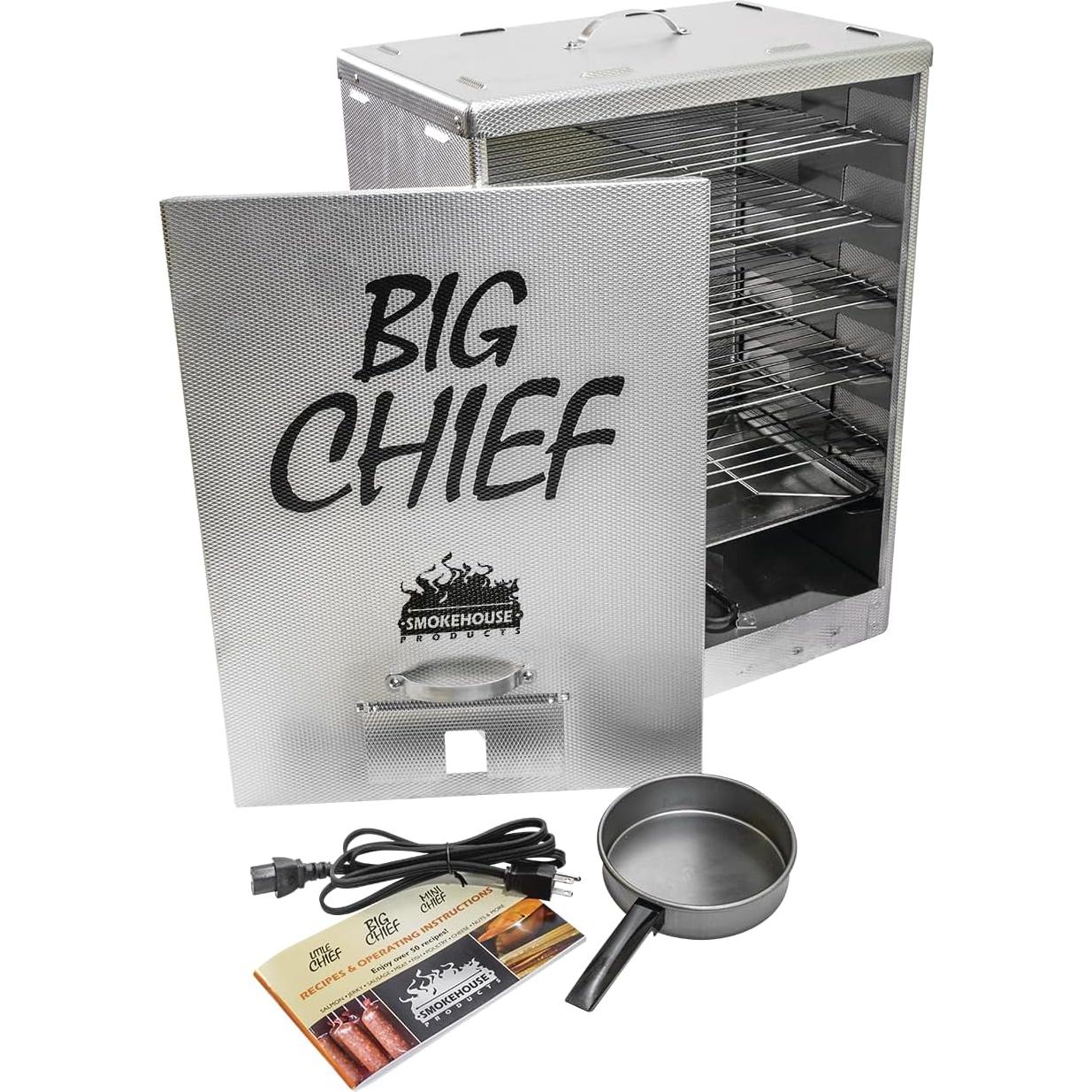 Ahumador Eléctrico Smokehouse Big Chief 50 LB Ideal para Salmón