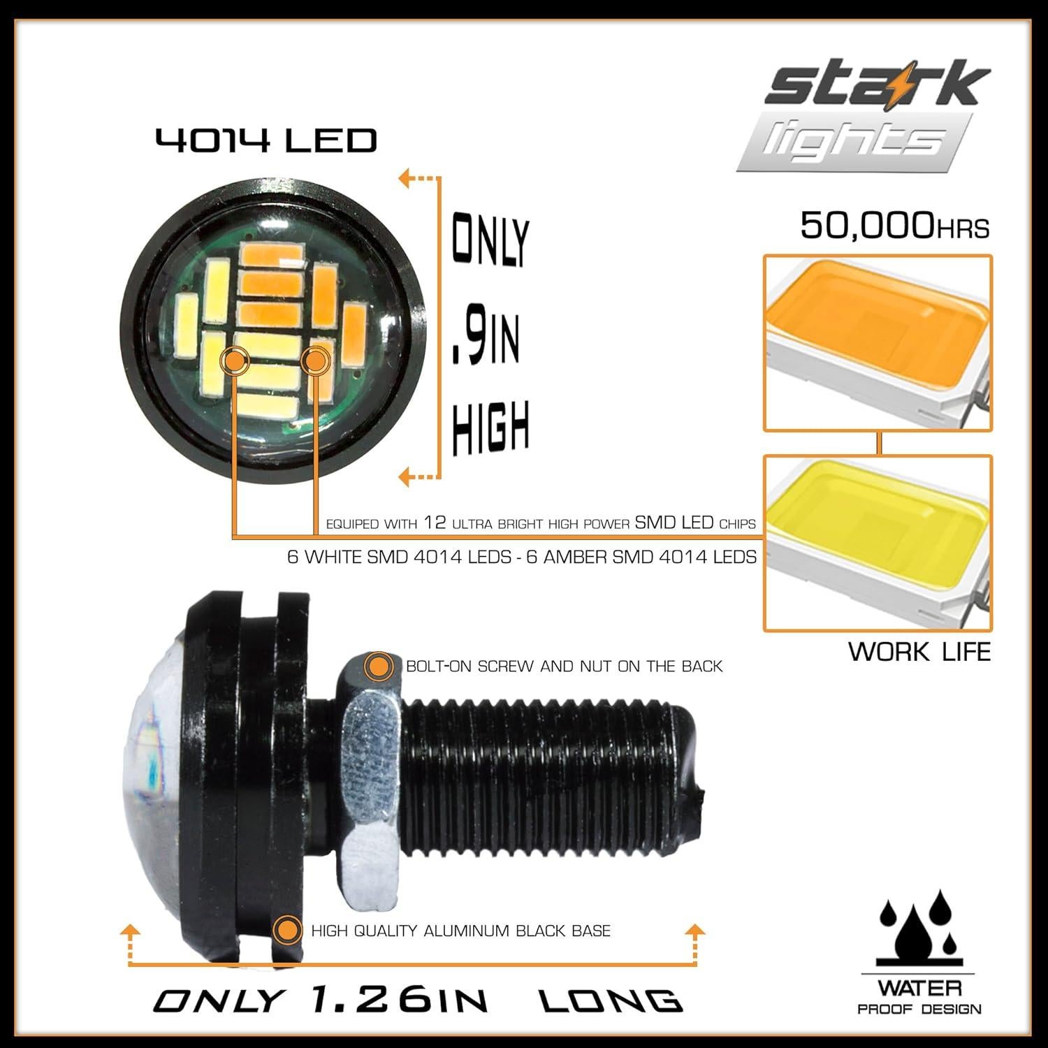 Bombillas LED Eagle Eye Stark 9W 12-SMD 2-Pack Switchback
