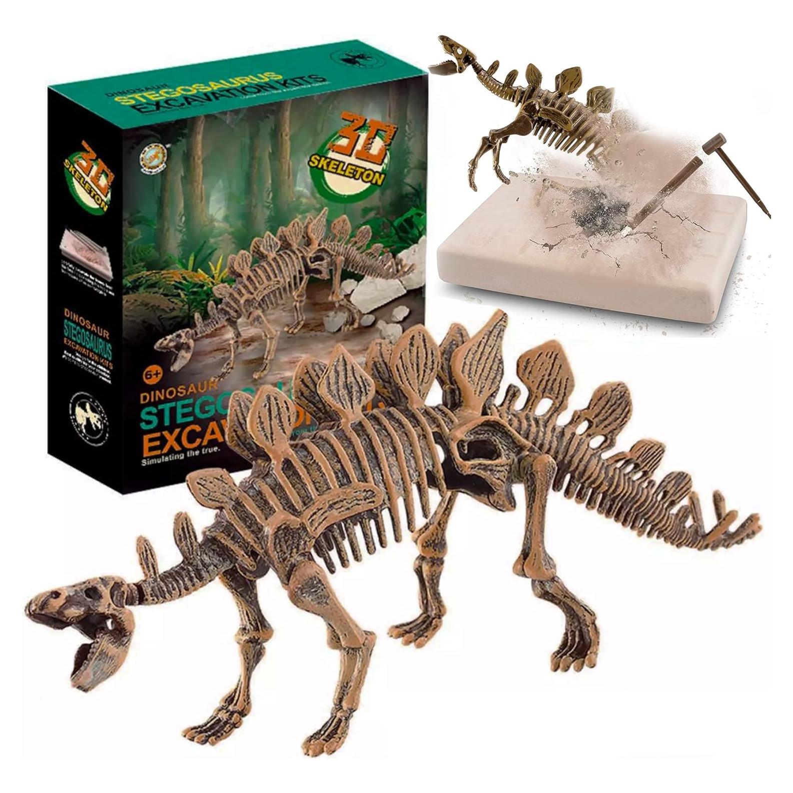 Kit Educativo Excavación Dinosaurio Stegosaurus 3D - Liberty Imports