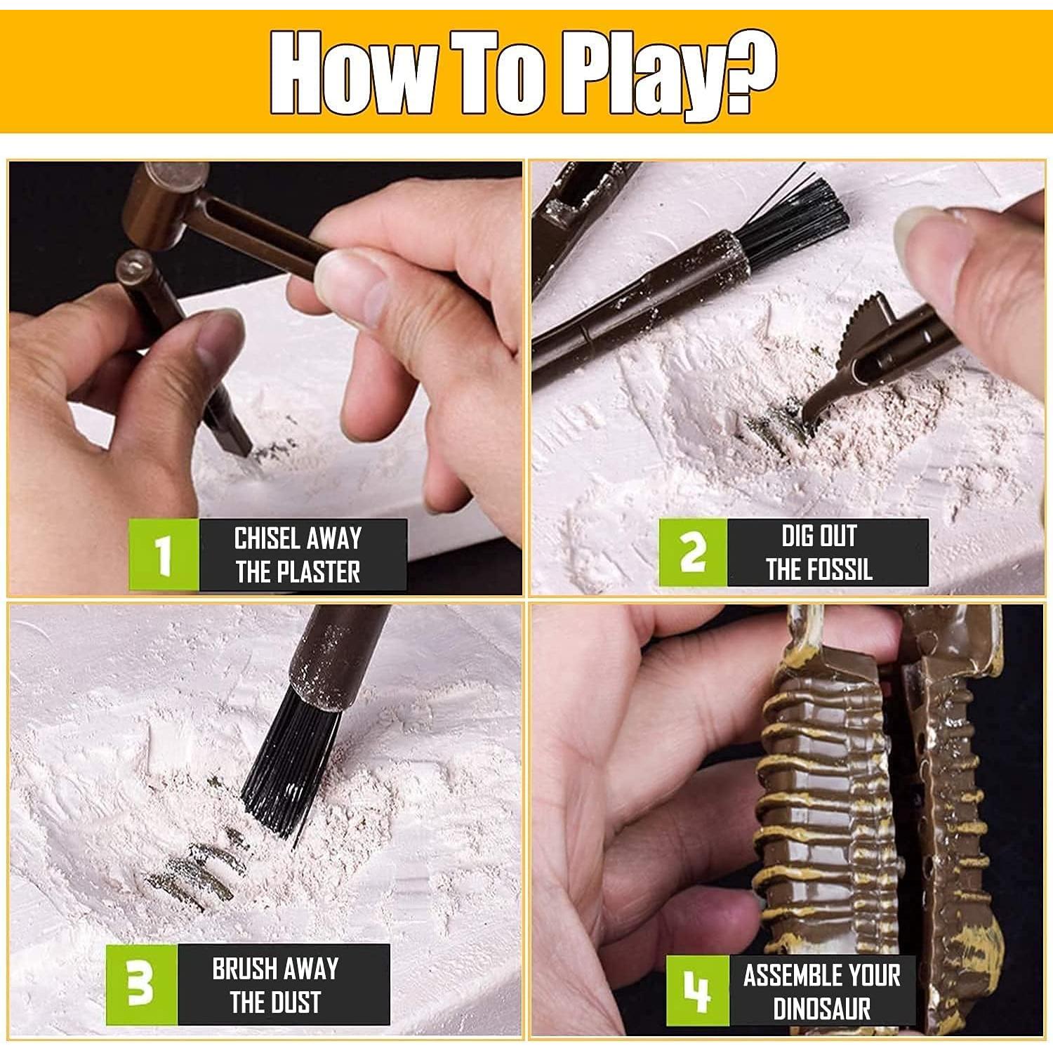 Kit Educativo Excavación Dinosaurio Stegosaurus 3D - Liberty Imports