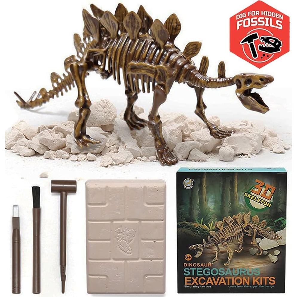 Kit Educativo Excavación Dinosaurio Stegosaurus 3D - Liberty Imports