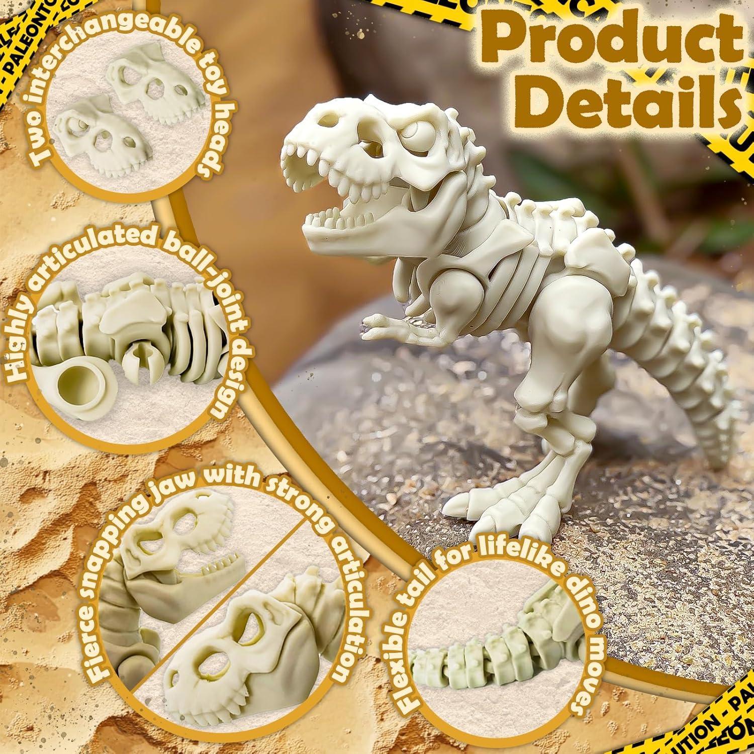 Esqueleto Tiranosaurio Rex Impreso en 3D - Juguete Educativo