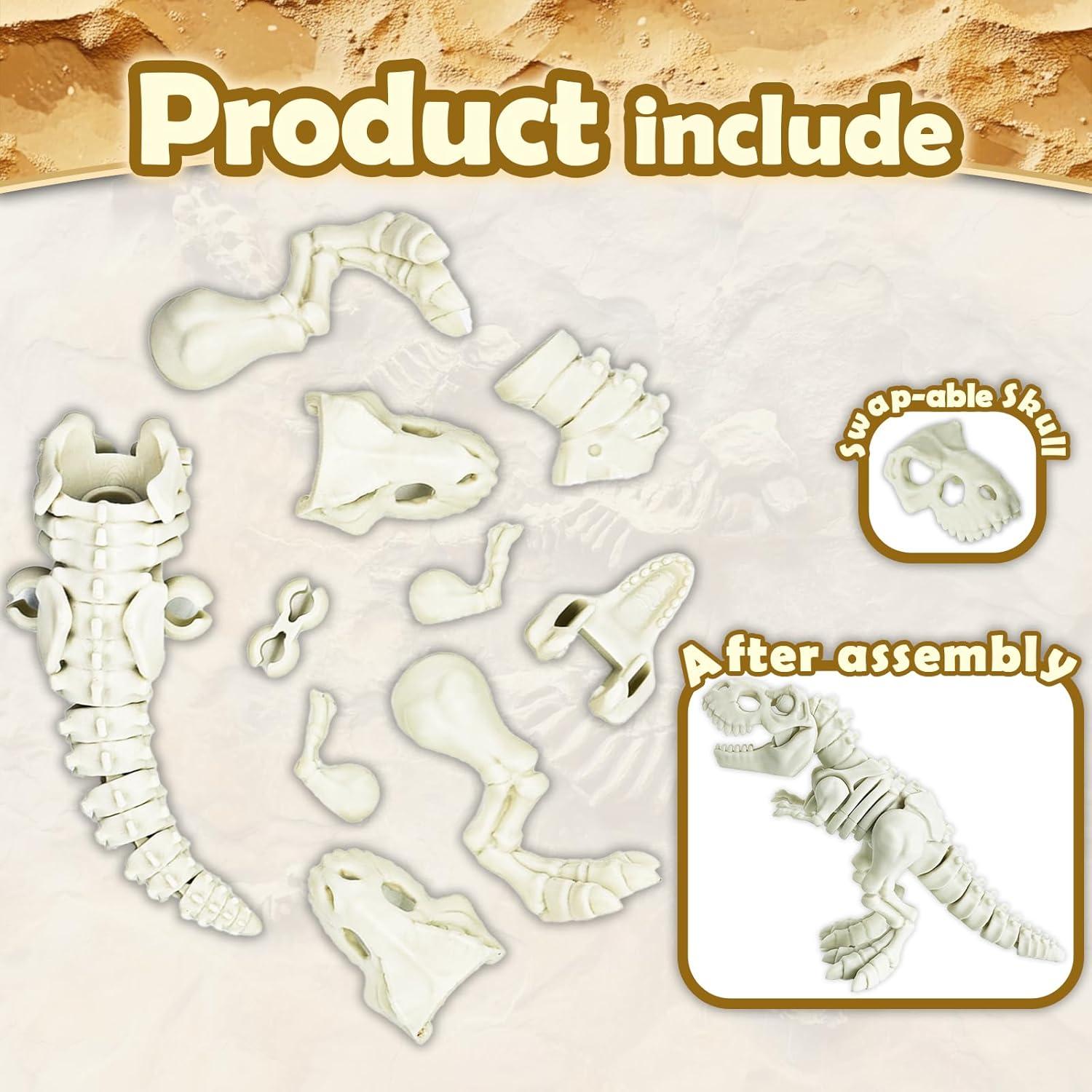 Esqueleto Tiranosaurio Rex Impreso en 3D - Juguete Educativo