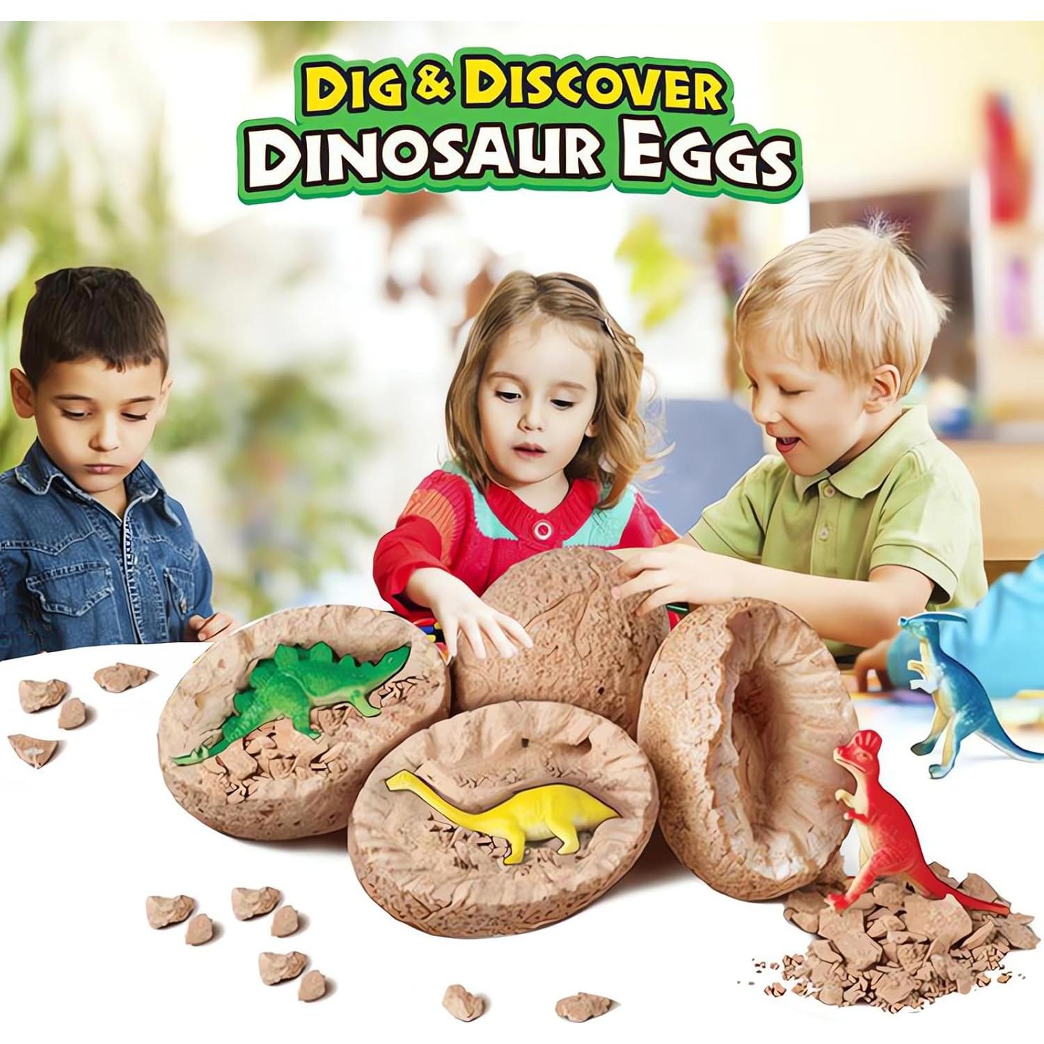 Kit de Excavación de Huevos de Dinosaurio DIDUBUY - 12 Piezas