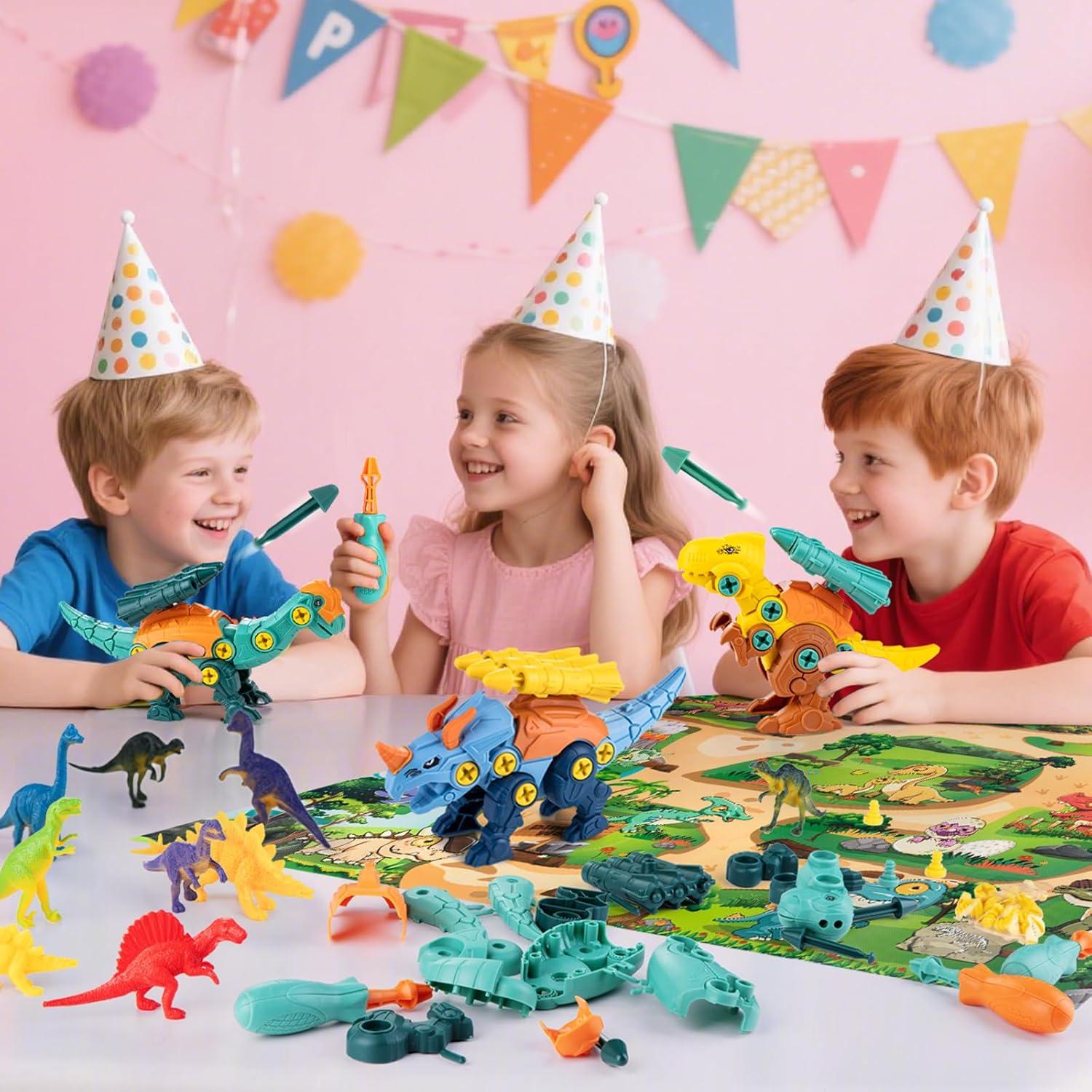 Juguetes de Dinosaurios Desarmables BETLYS 3 en 1 para Niños