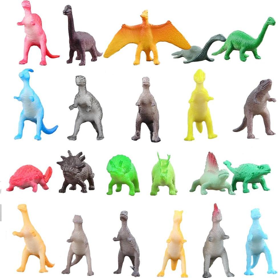 Juego de 82 Mini Dinosaurios ValeforToy - Figuras de Plástico