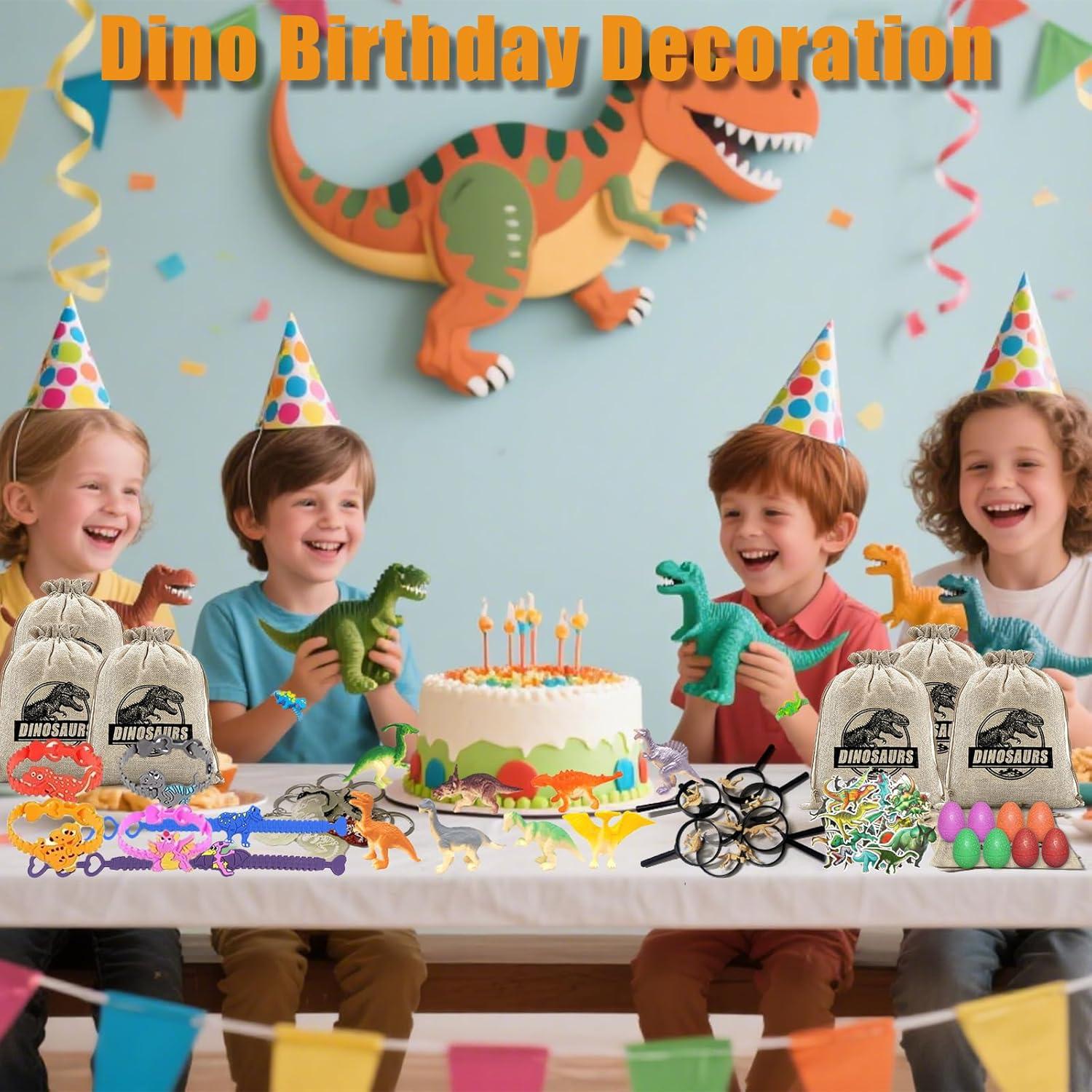 Set de Fiesta de Dinosaurios 64PCS - Juguetes para Niños