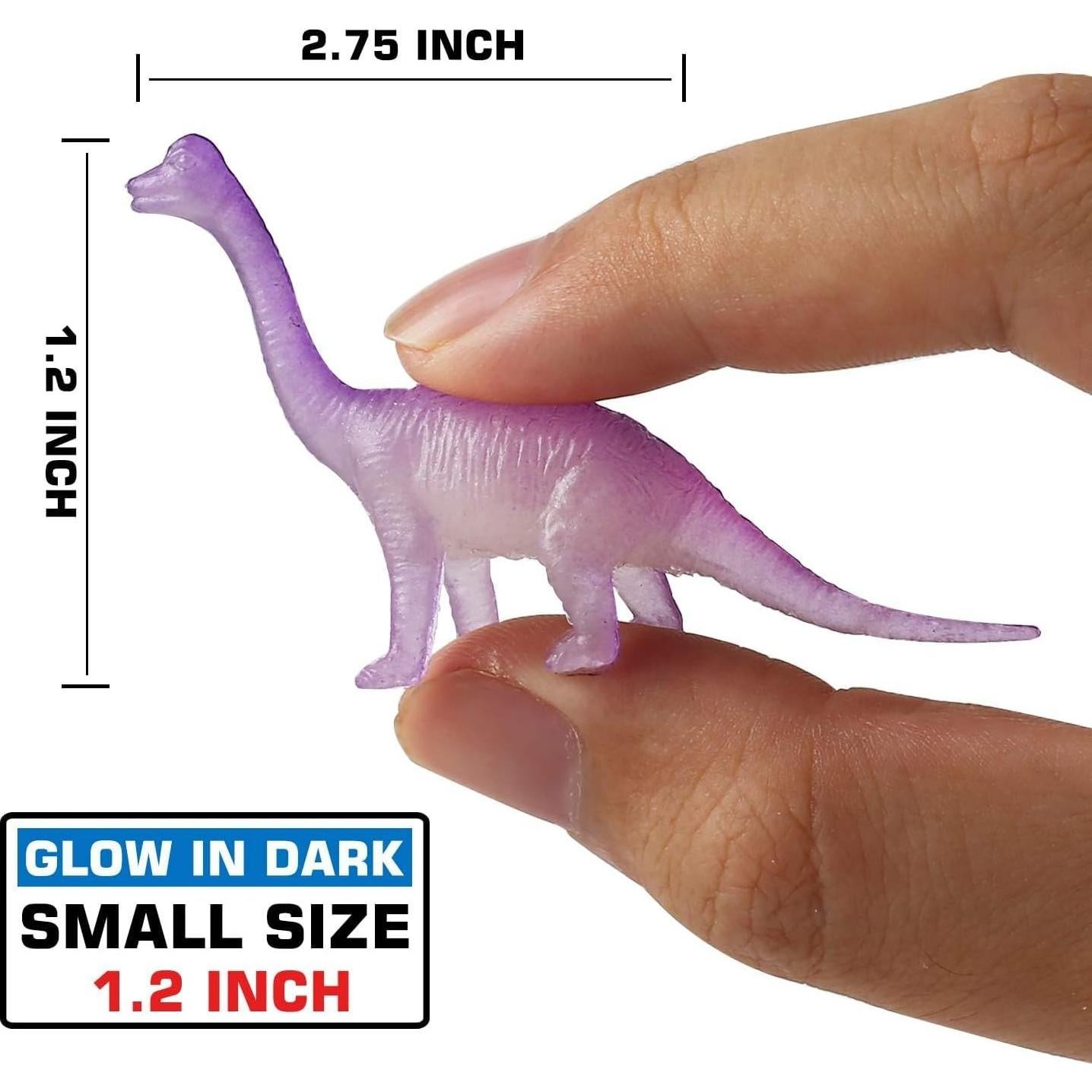 Paquete de 96 Juguetes de Dinosaurios Brillantes - Yeonha Toys