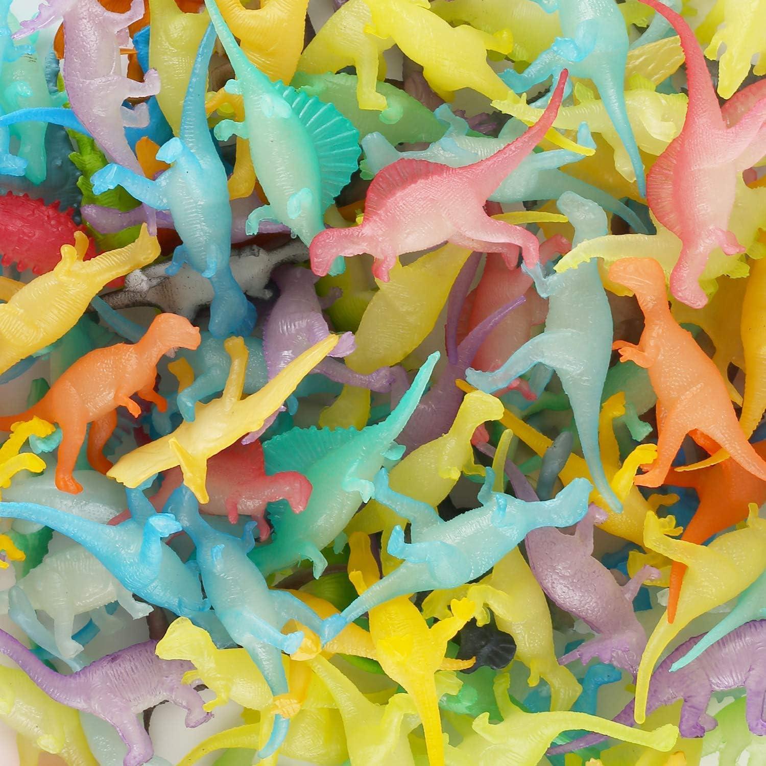 Paquete de 96 Juguetes de Dinosaurios Brillantes - Yeonha Toys