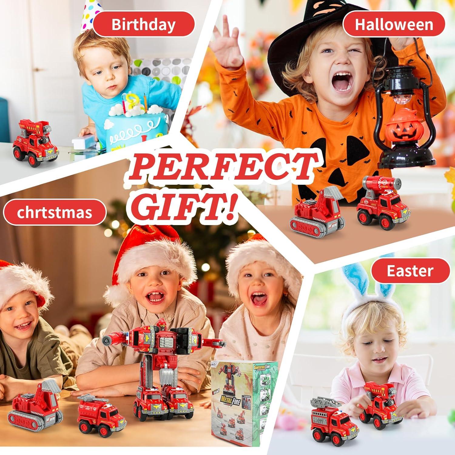 Set de Vehículos de Construcción 5 en 1 KESIYI para Niños