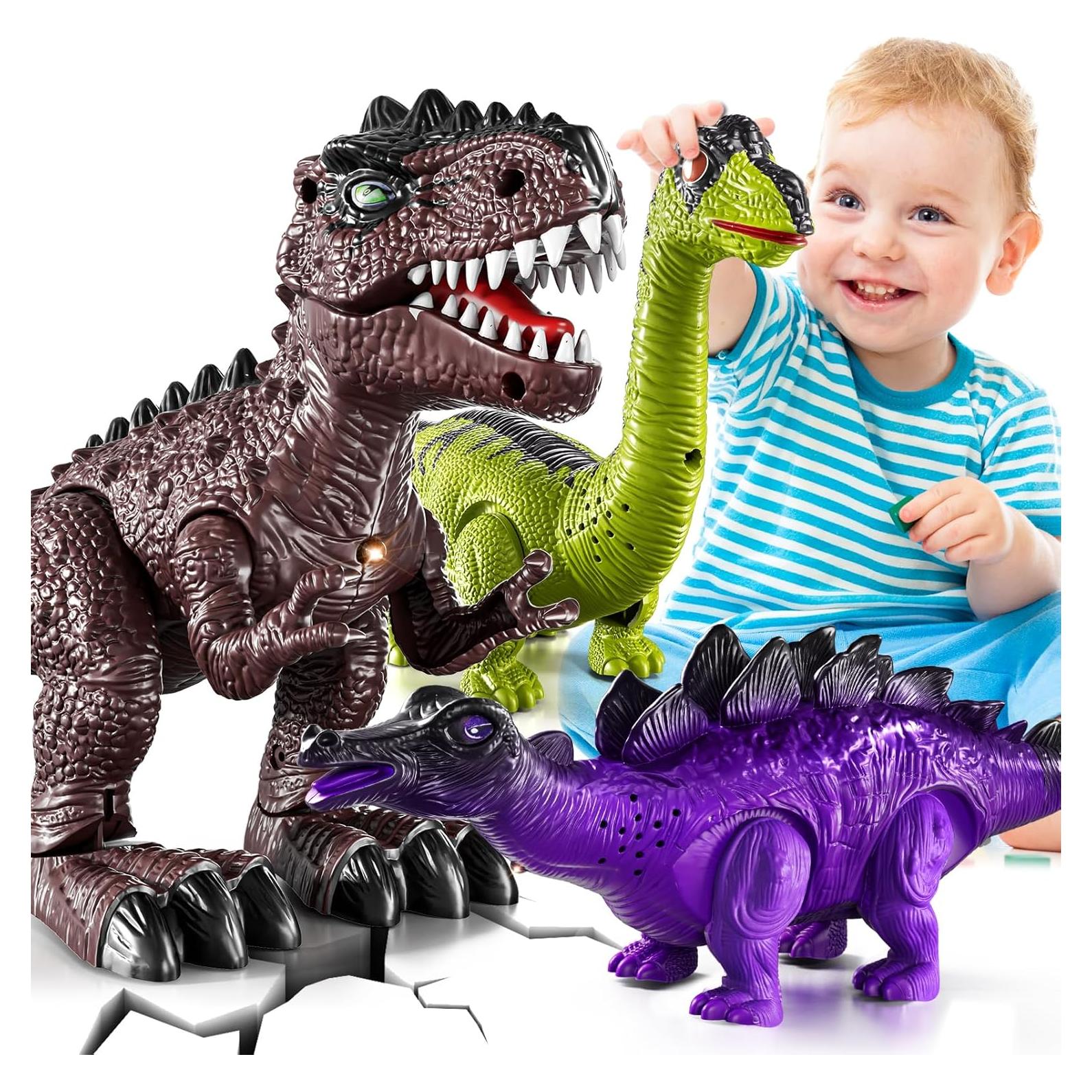 Juguetes Electrónicos Dinosaurios Caminantes BLmukce - 3 Piezas