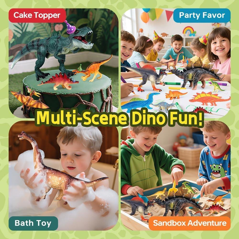 Set de Juguetes de Dinosaurios Drefirsa 14PCS Realistas 3-8 años