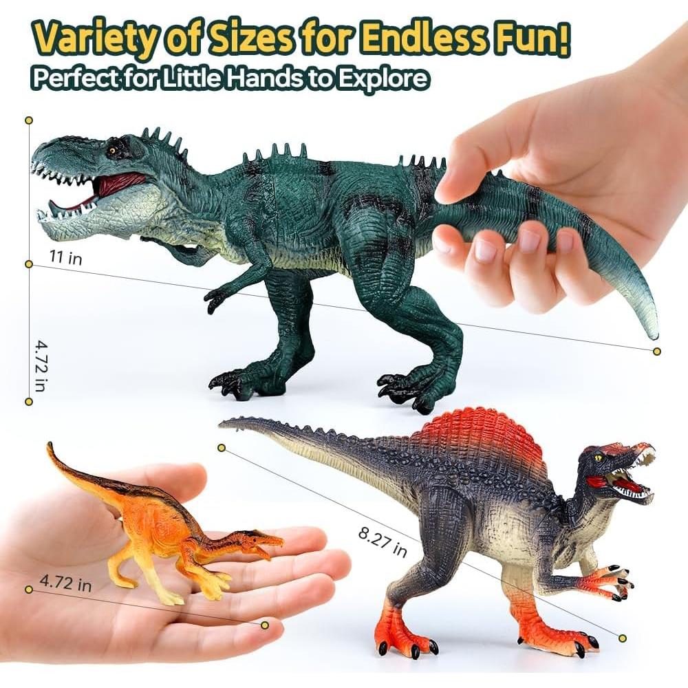 Set de Juguetes de Dinosaurios Drefirsa 14PCS Realistas 3-8 años