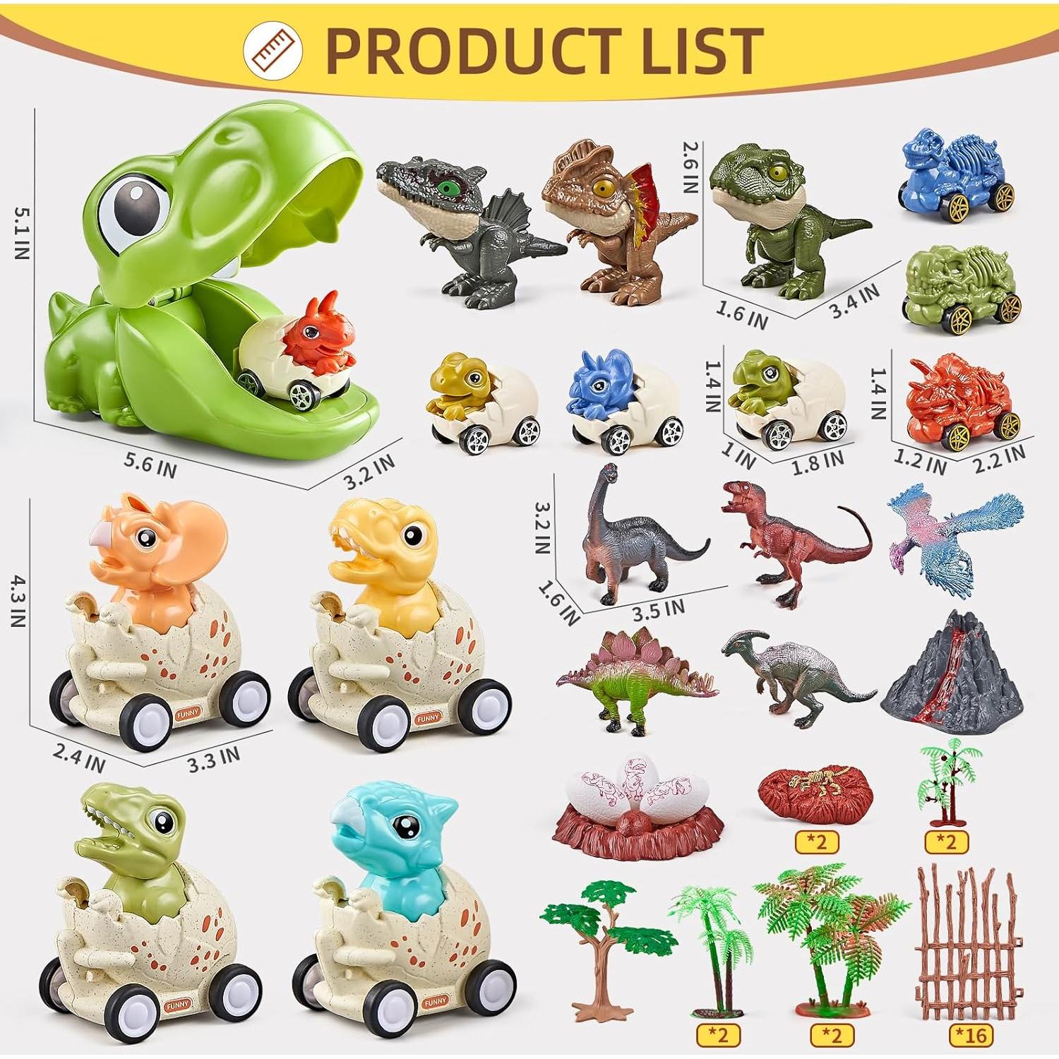 Set de Juguetes de Dinosaurios 50 PCS ORANGE OCEAN 3-5 Años