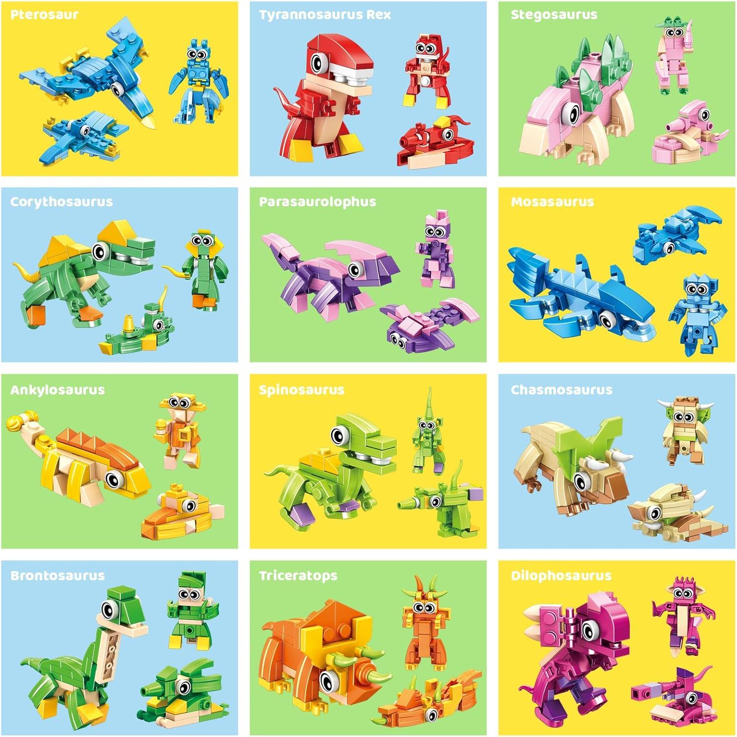 Set de Juguetes de Dinosaurios Wisdom Castle - 12 Huevos Sorpresa