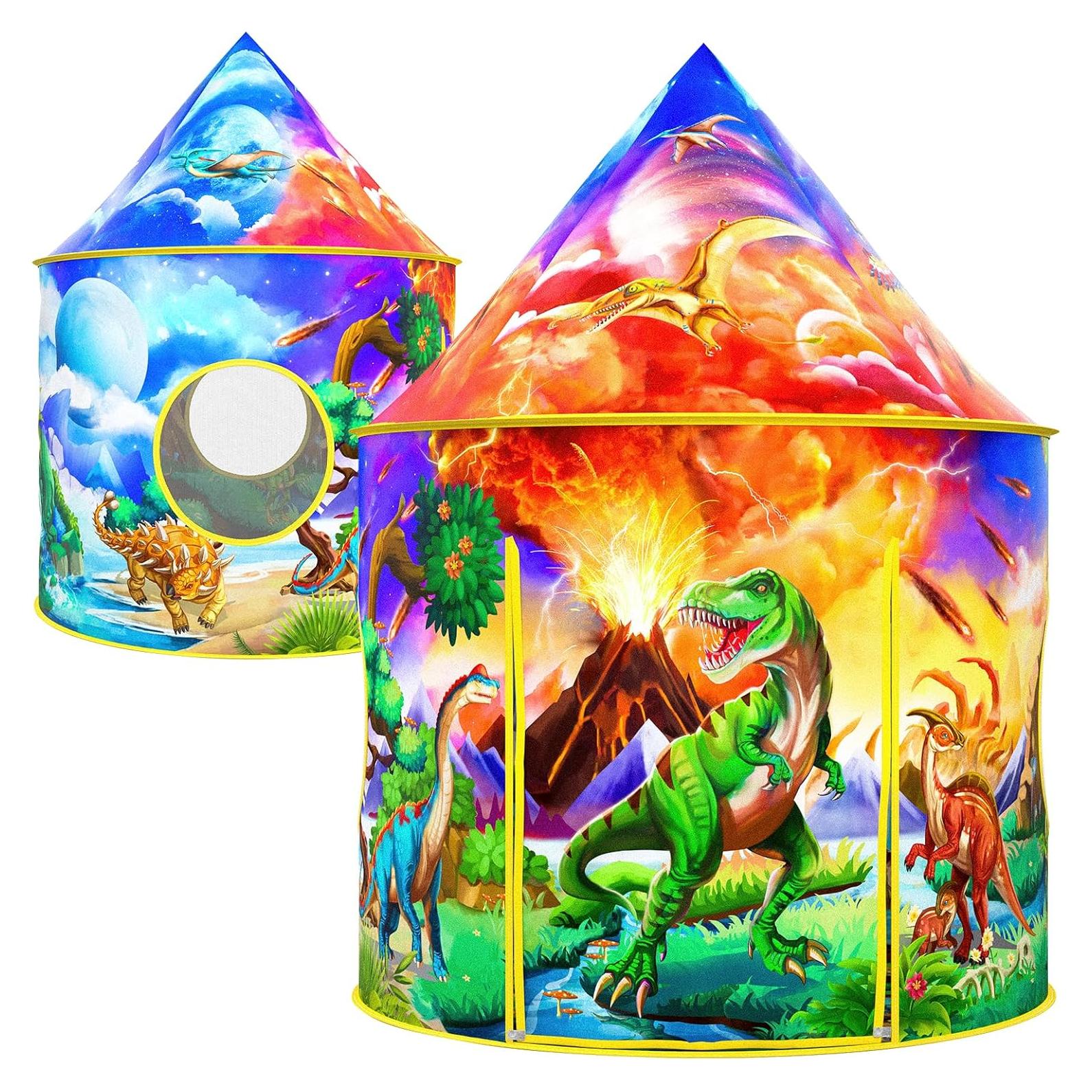 Carpa de Dinosaurio Wilwolfer para Niños - Juego Interior 98x98 cm