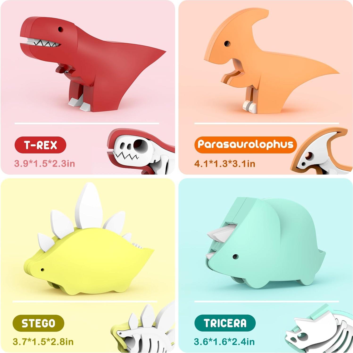 Juguetes Magnéticos de Dinosaurios 3D - Aprendizaje STEM