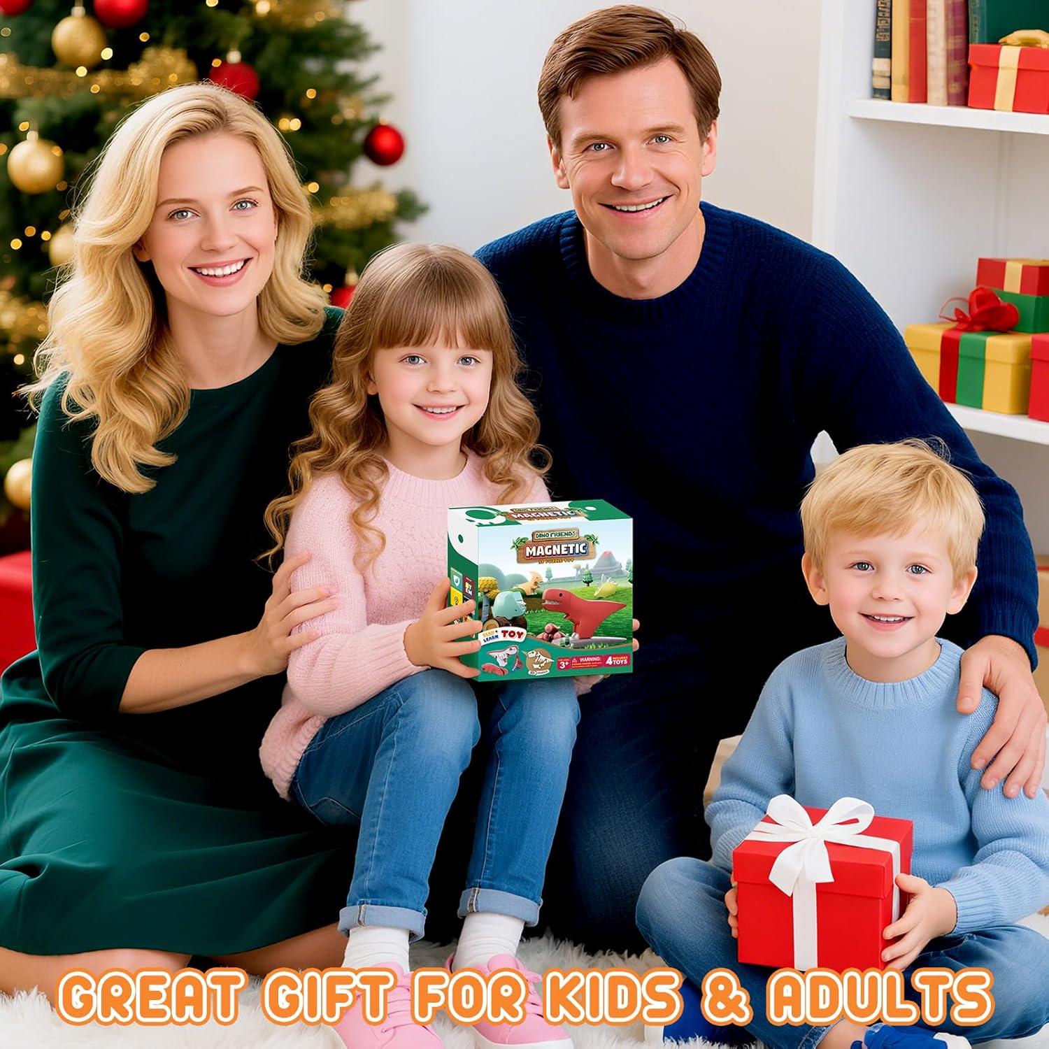 Juguetes Magnéticos de Dinosaurios 3D - Aprendizaje STEM