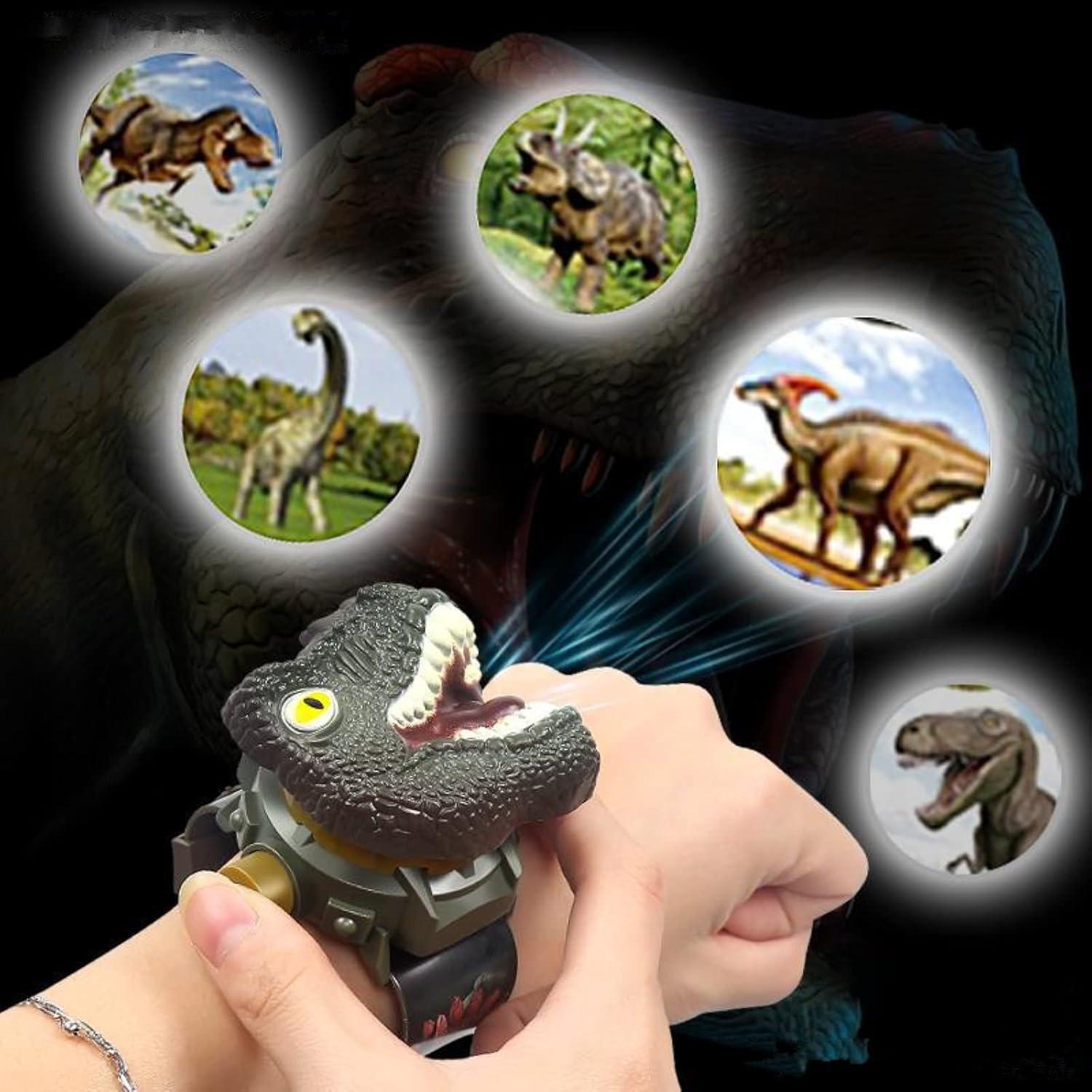 Reloj Proyector Dinosaurio RAYCHY Verde Juguete Educativo